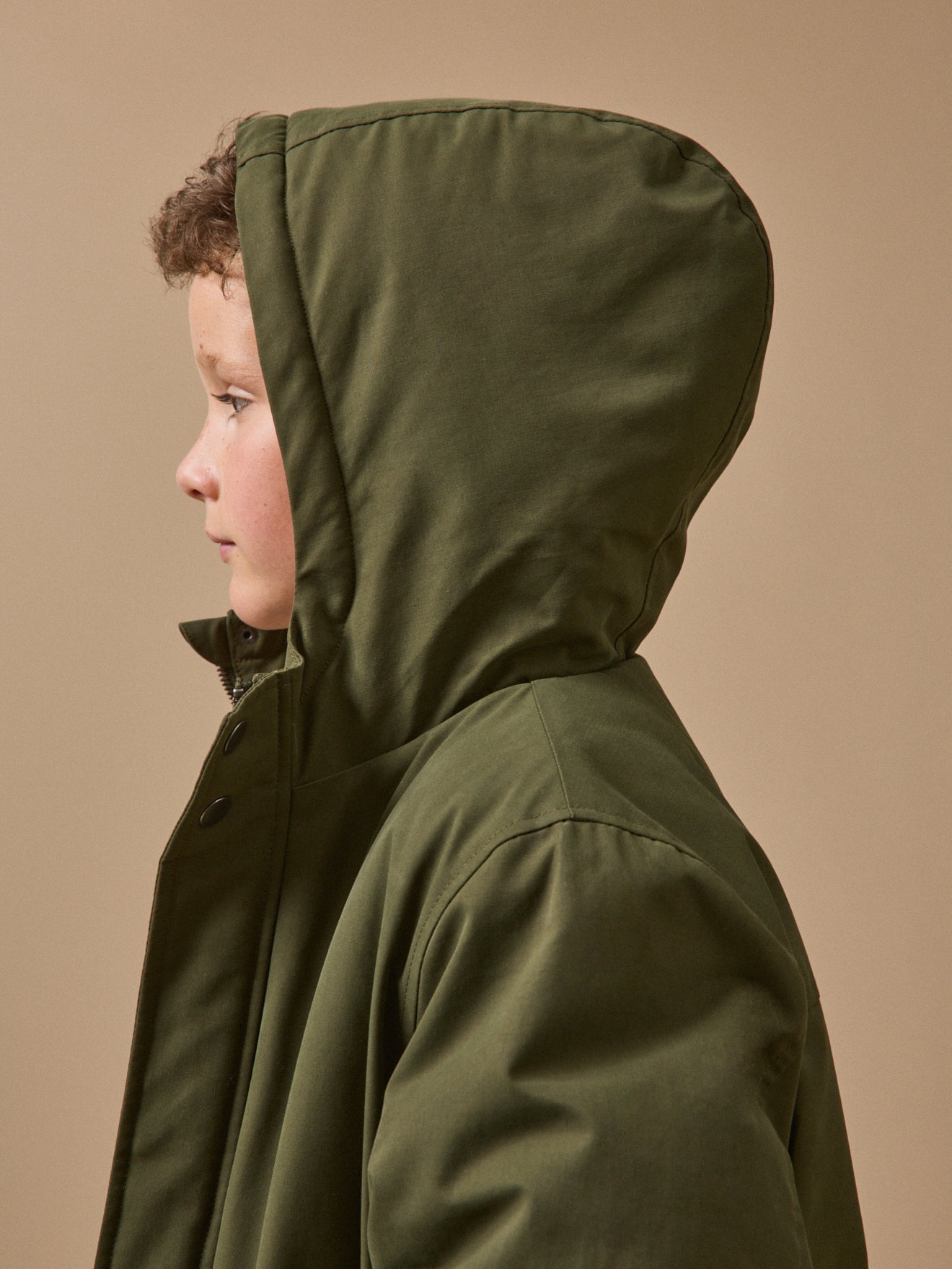 Boy's sherpa-lined parka