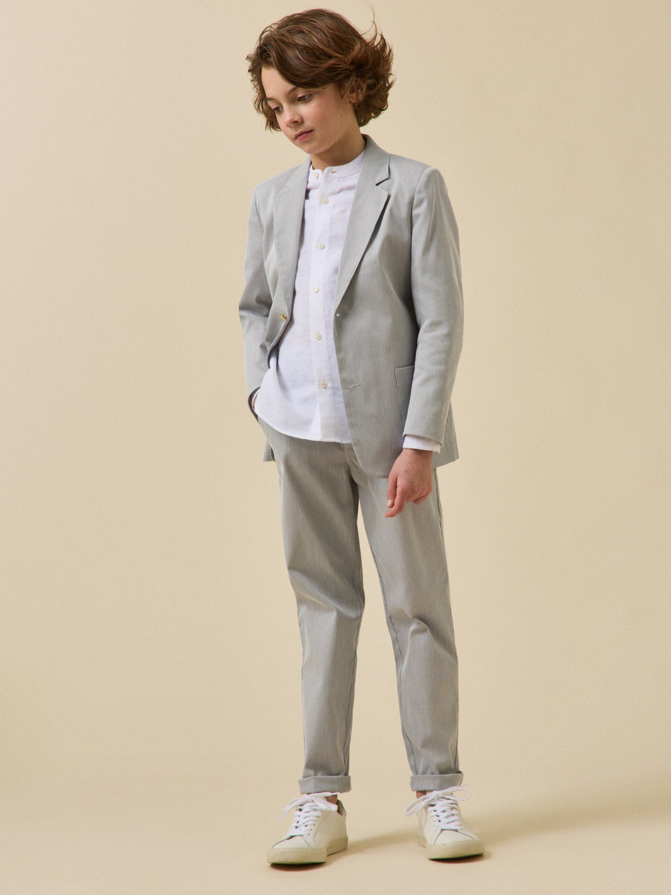 Veste de costume rayée Garçon - Collection Fêtes et Mariages