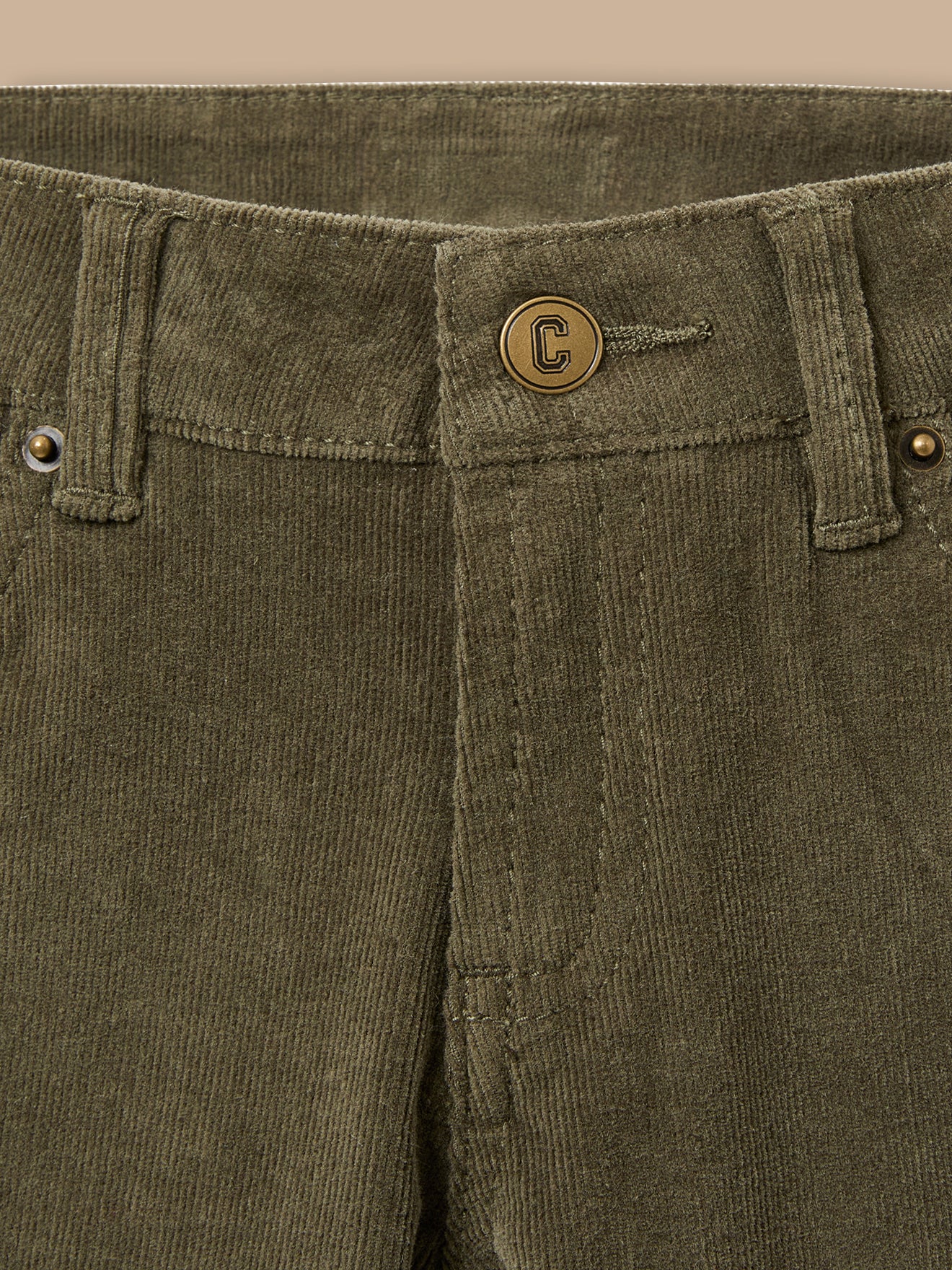 Boy's slim-fit corduroy trousers
