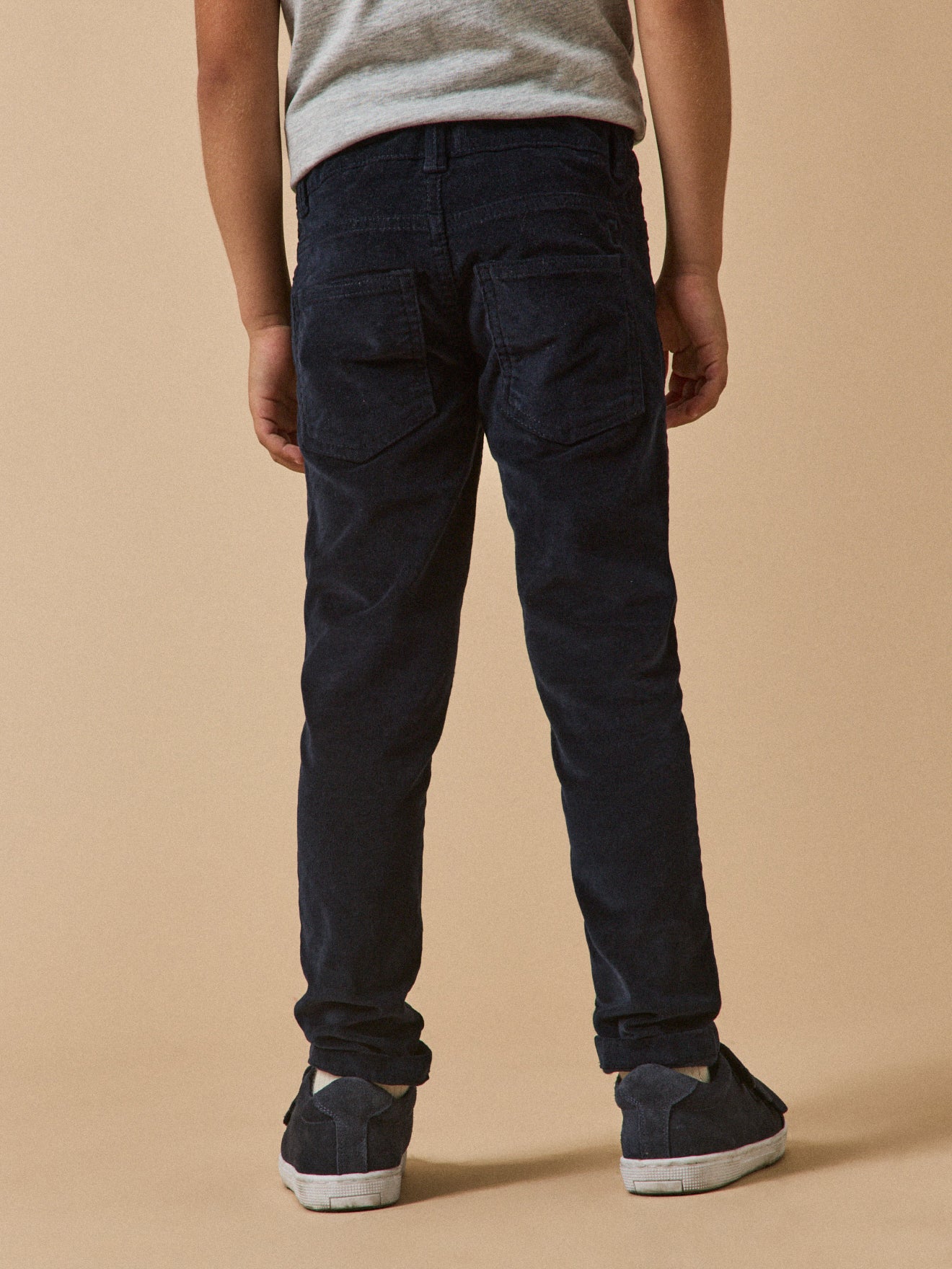 Boy's slim-fit corduroy trousers