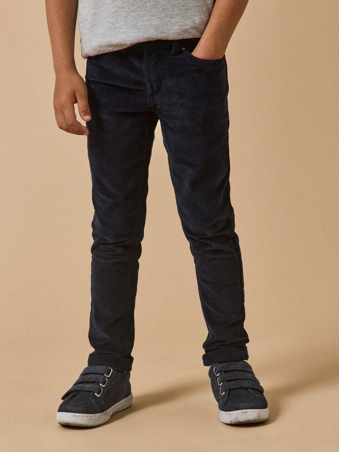 Slim en velours Garçon