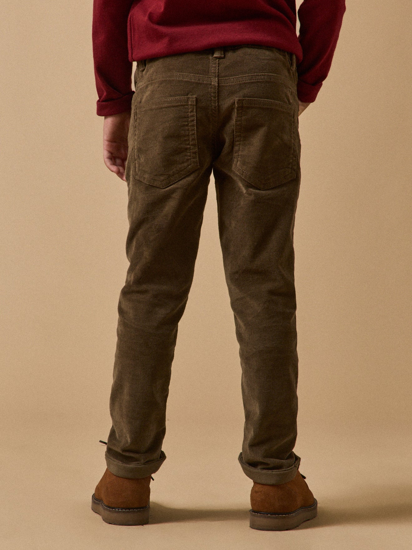 Slim en velours Garçon