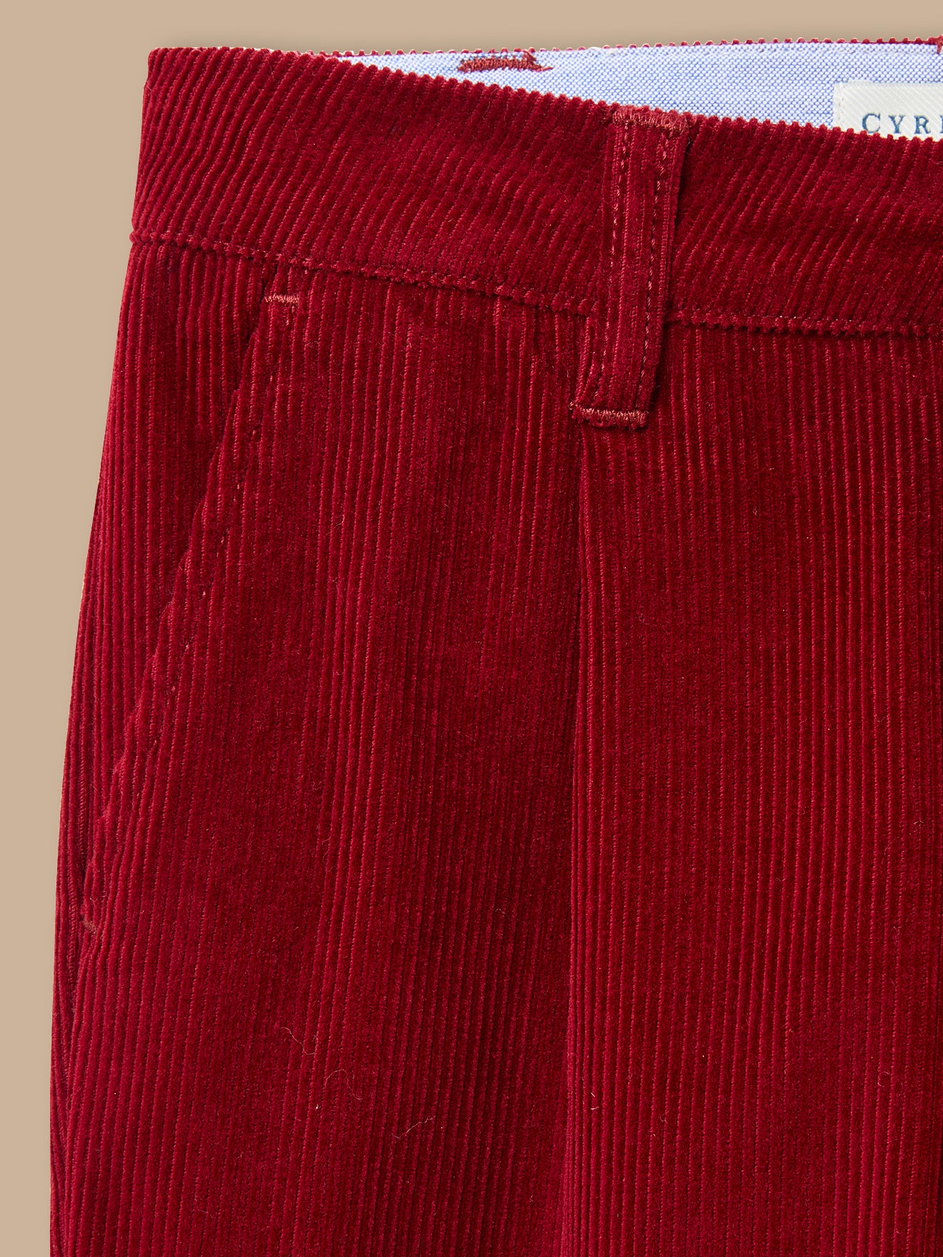 Boy's corduroy chino-style trousers