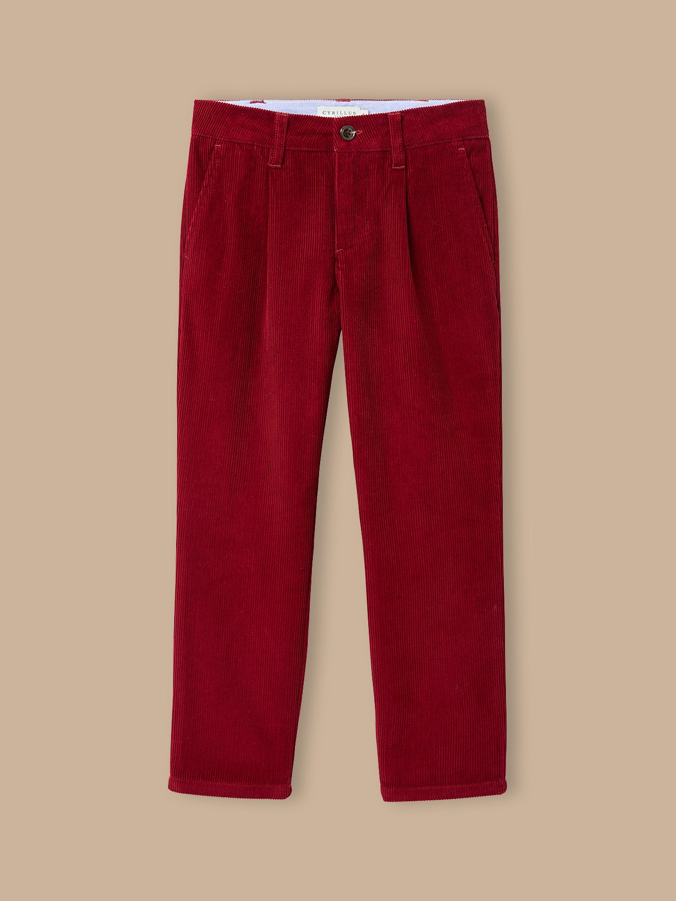 Boy's corduroy chino-style trousers