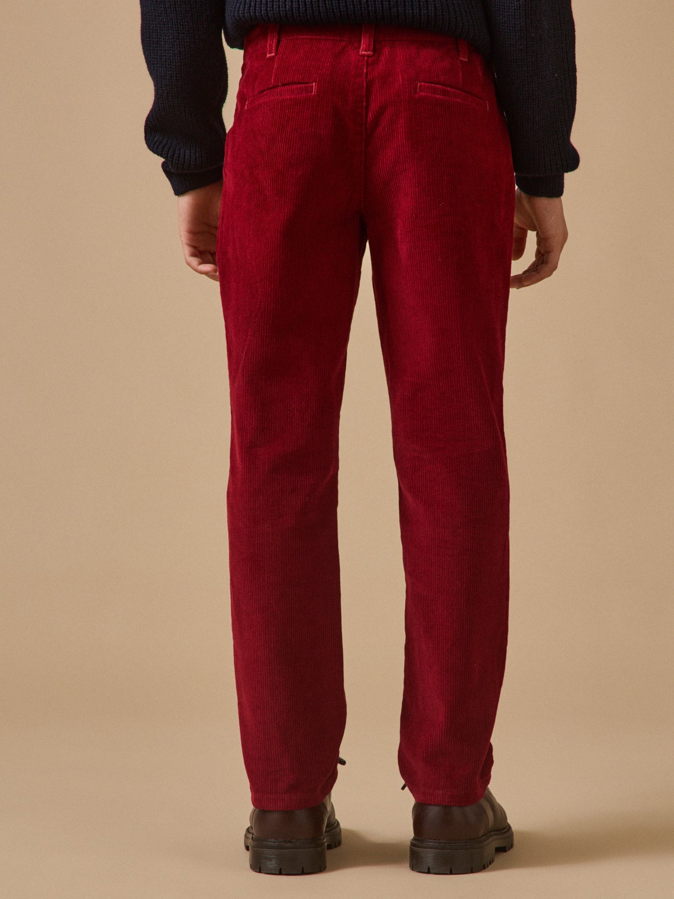 Boy's corduroy chino-style trousers