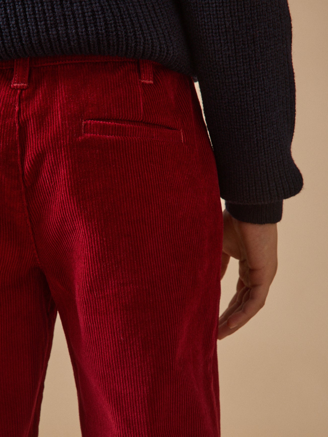 Boy's corduroy chino-style trousers