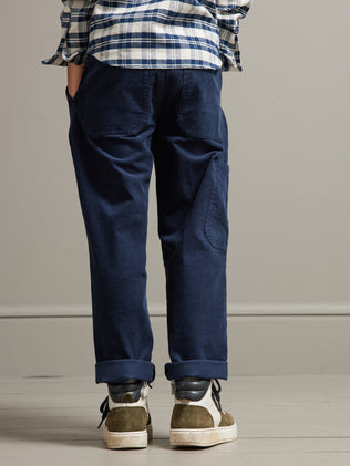 Boy's corduroy cargo trousers