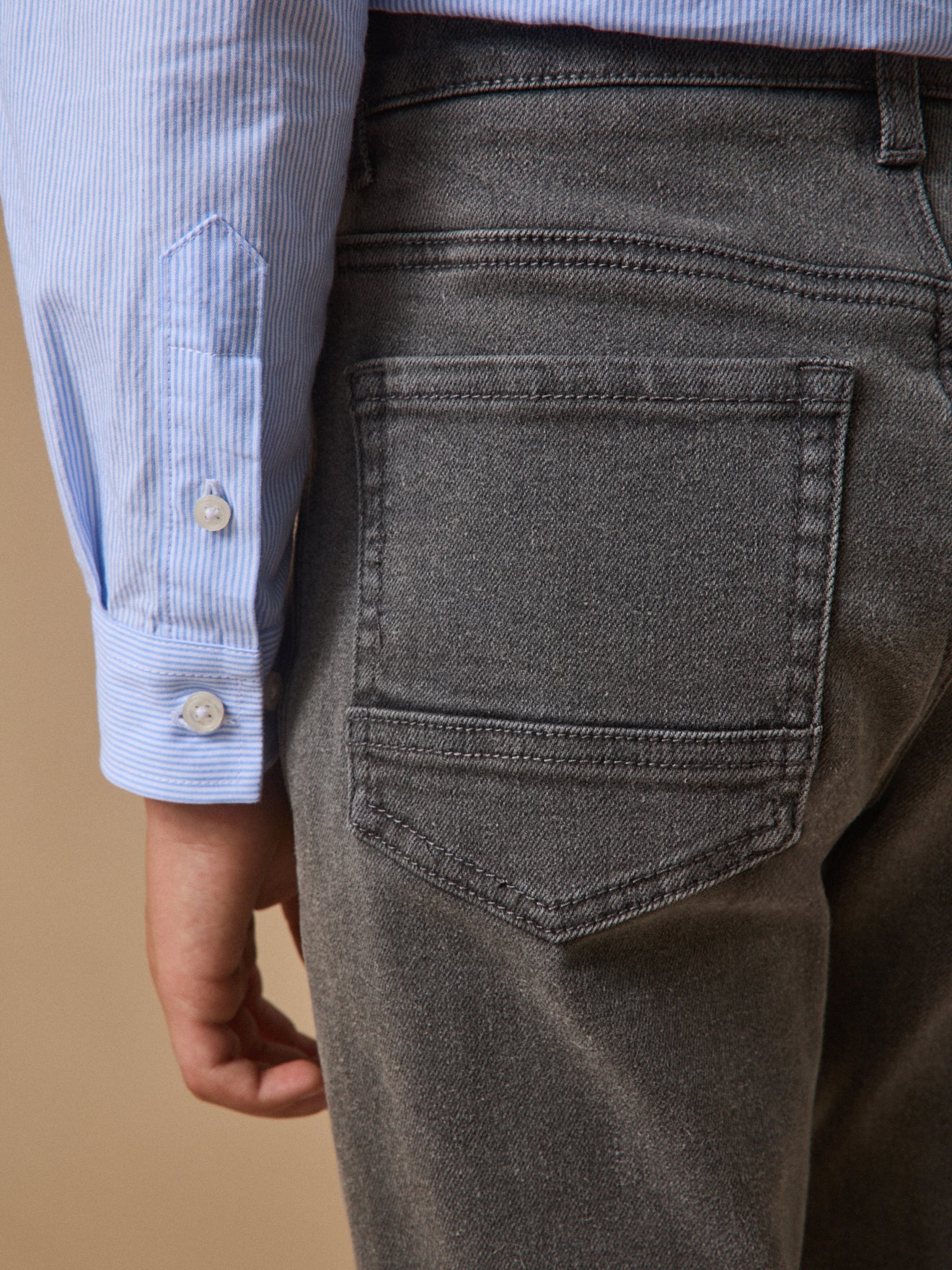 Boy's relaxed denim trousers
