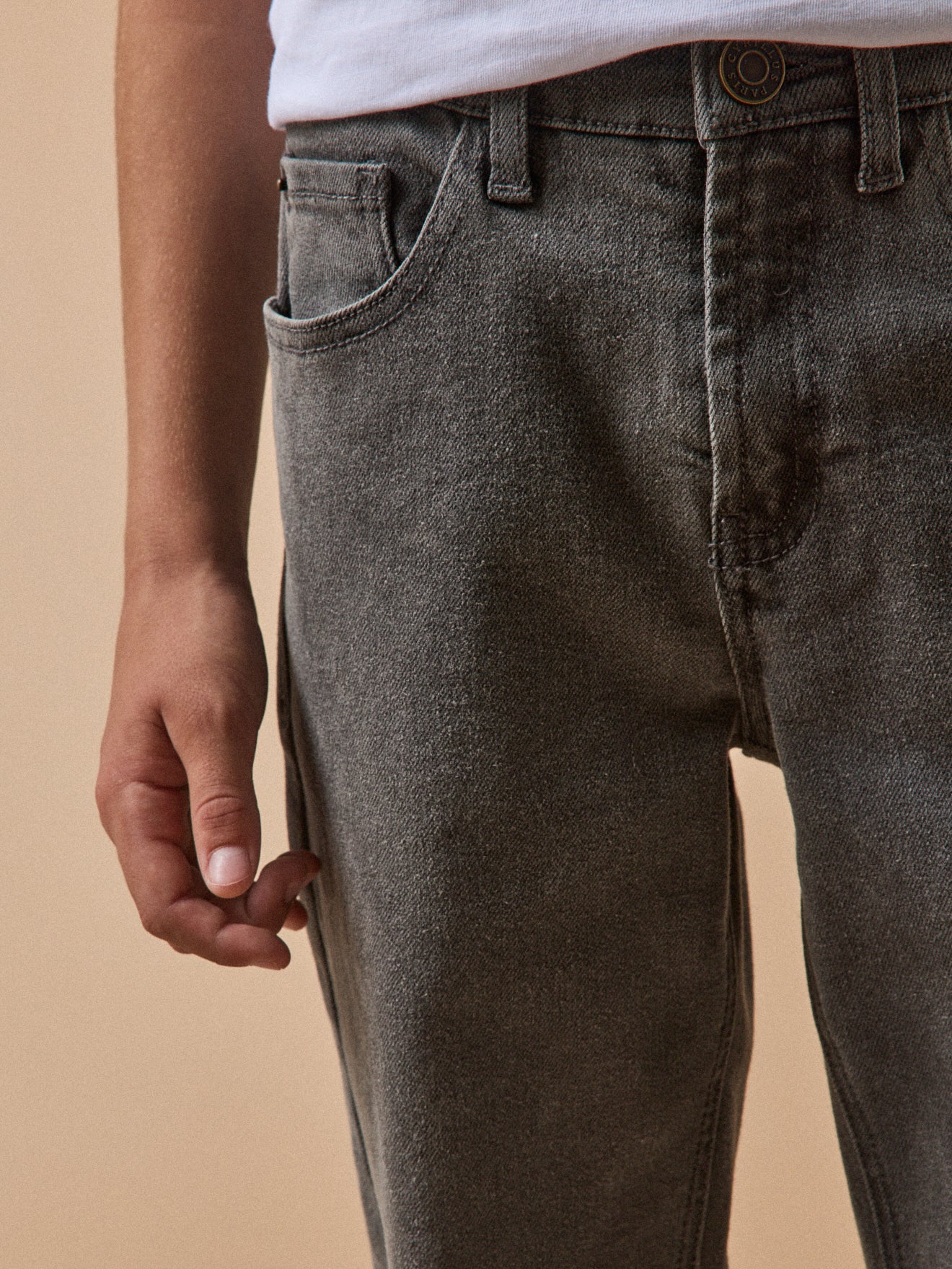 Boy's relaxed denim trousers