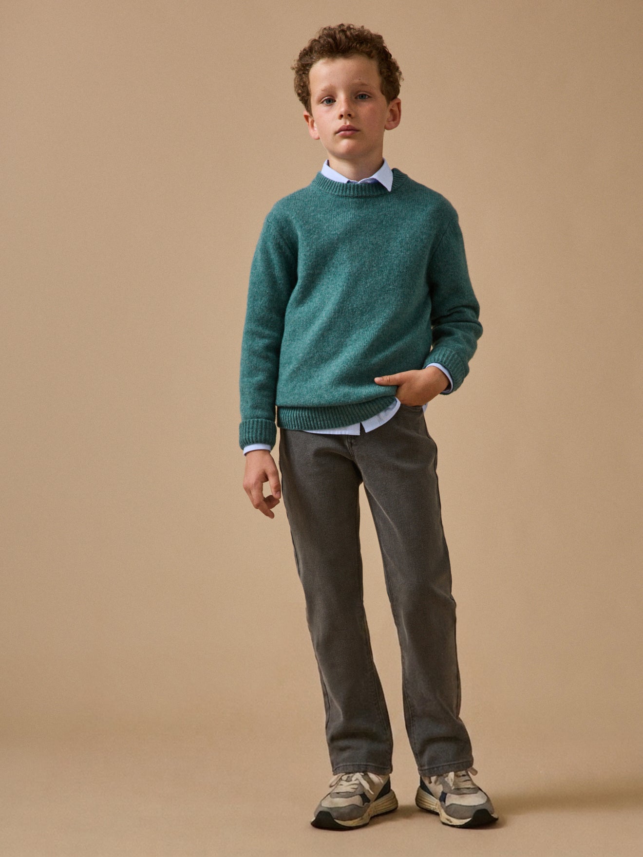 Boy's relaxed denim trousers