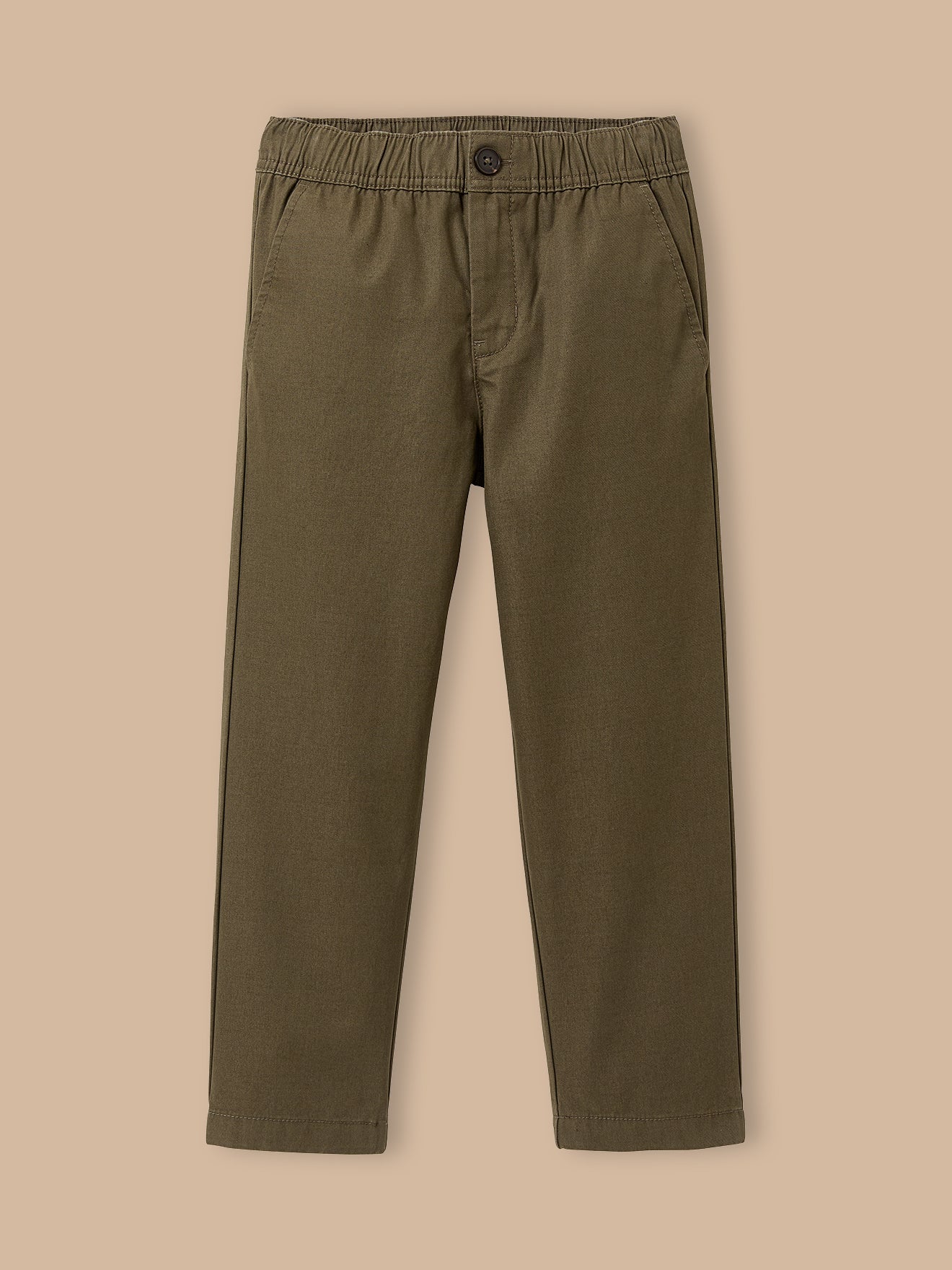Boy's relaxed twill trousers
