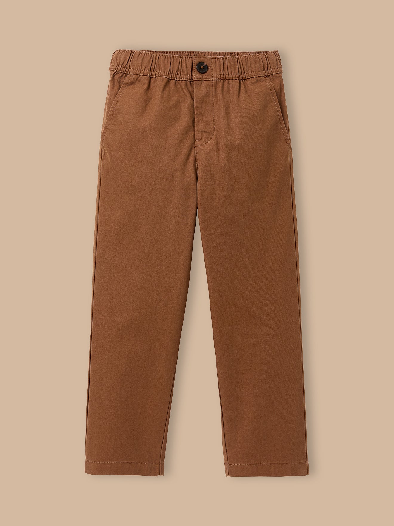 Boy's relaxed twill trousers