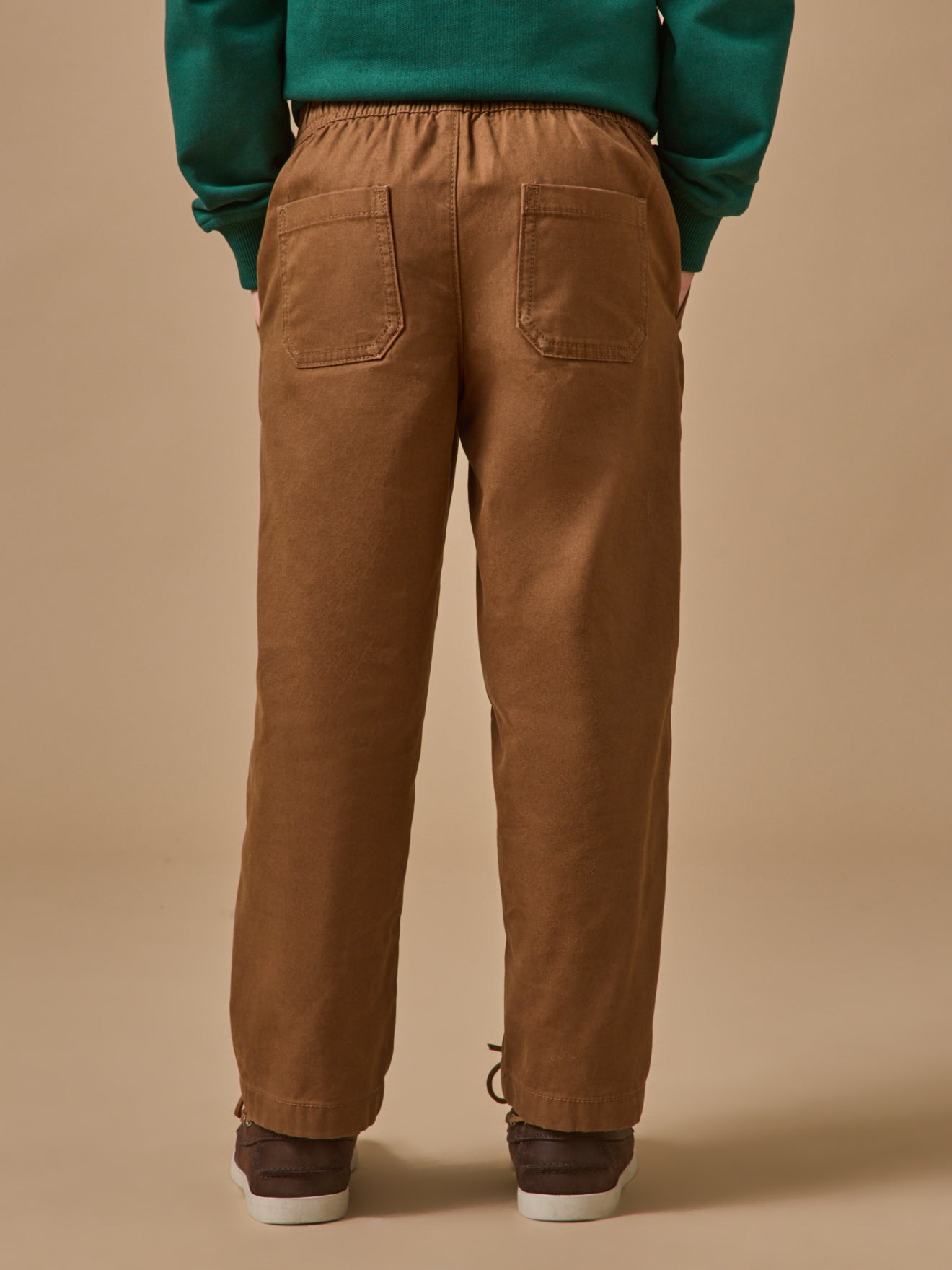 Boy's relaxed twill trousers