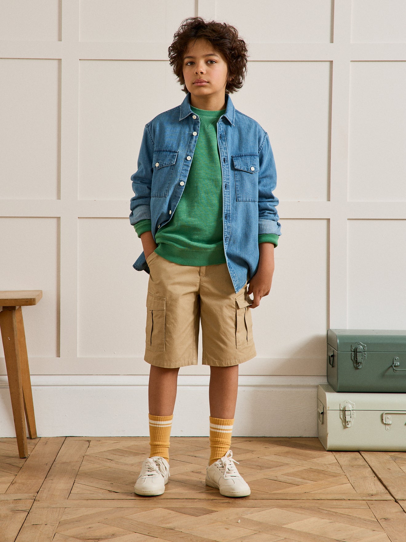 Boy's cargo Bermuda shorts