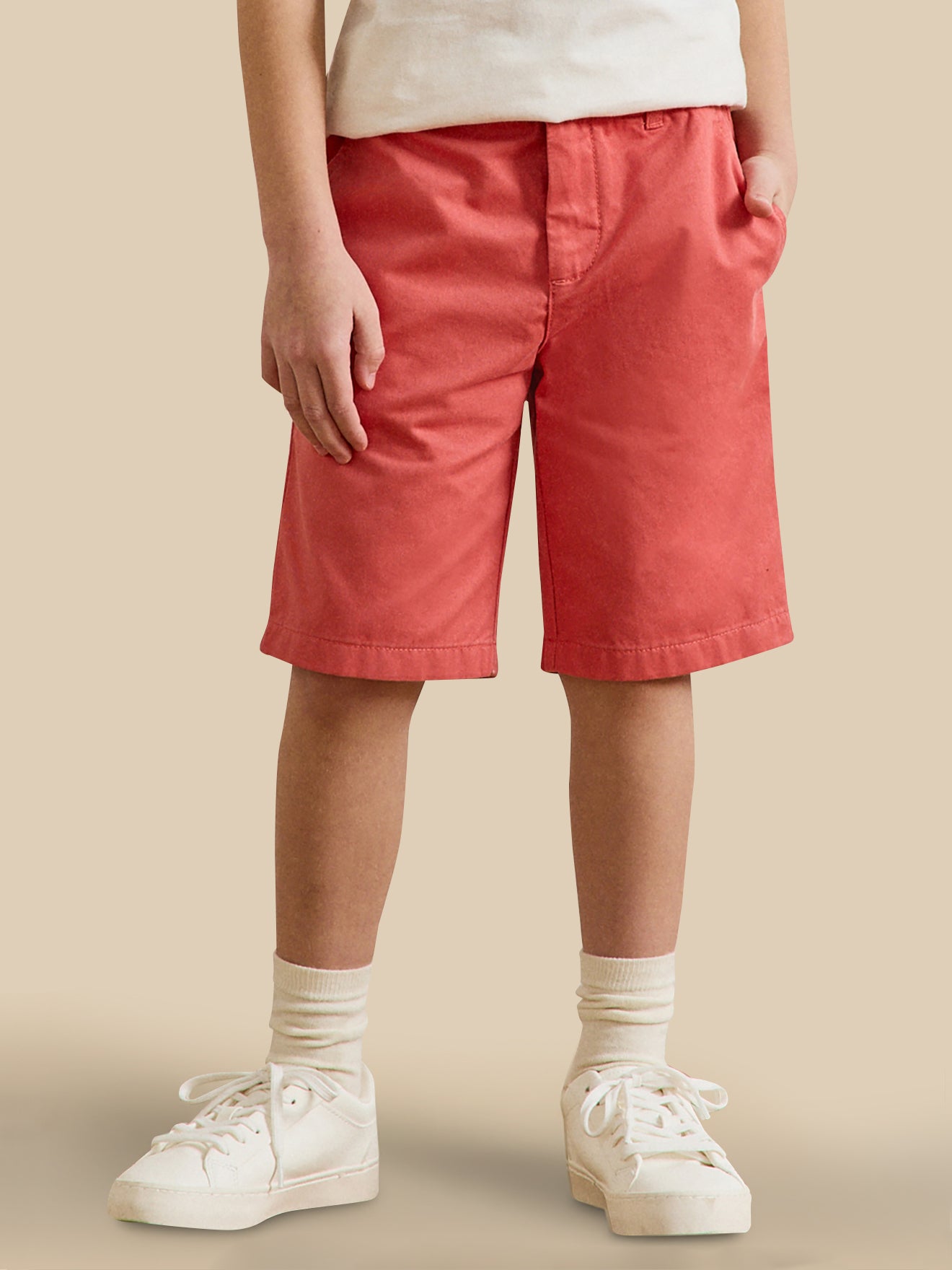 Boy's chino Bermuda shorts