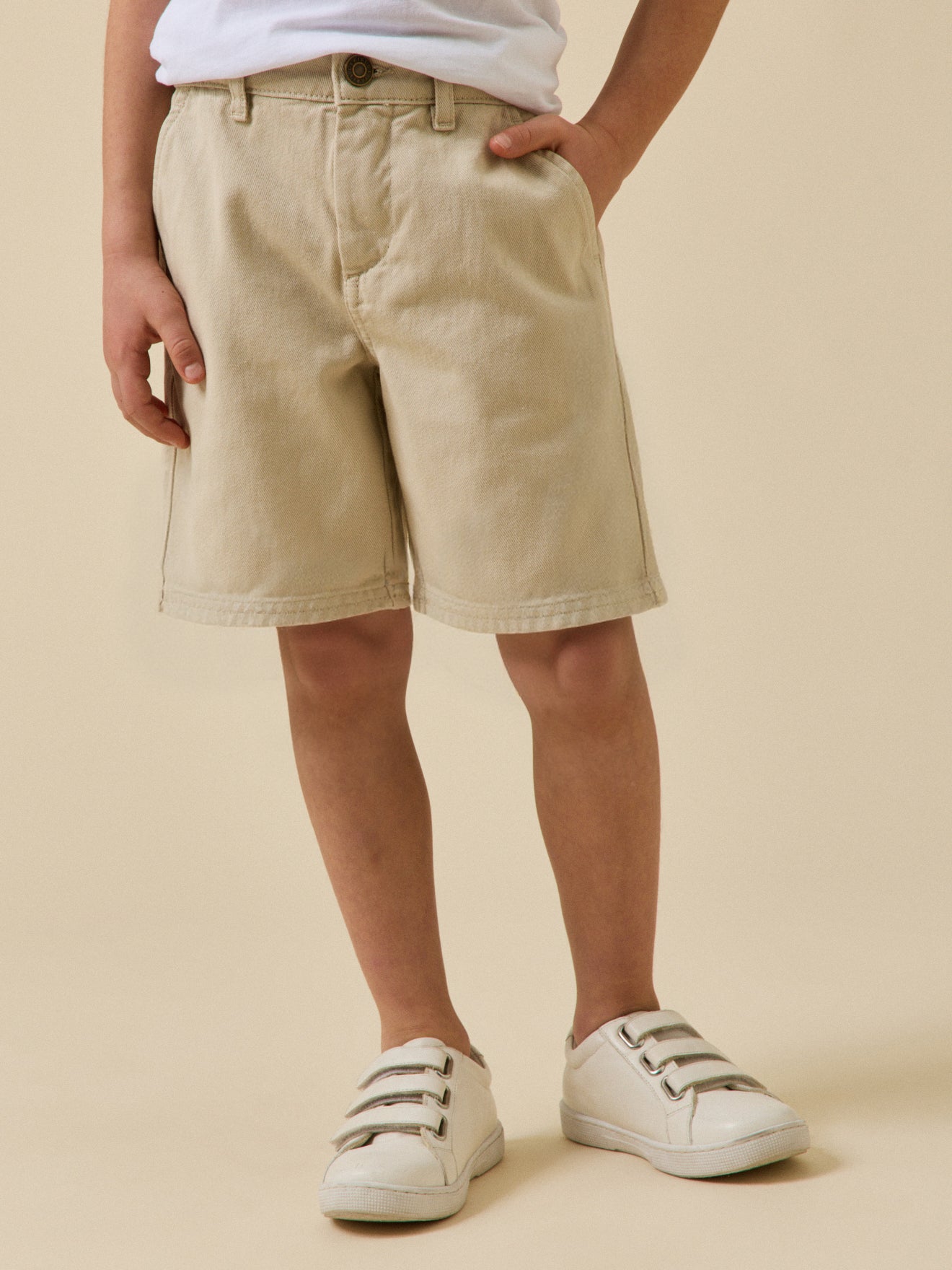 Bermuda en denim coloré garçon