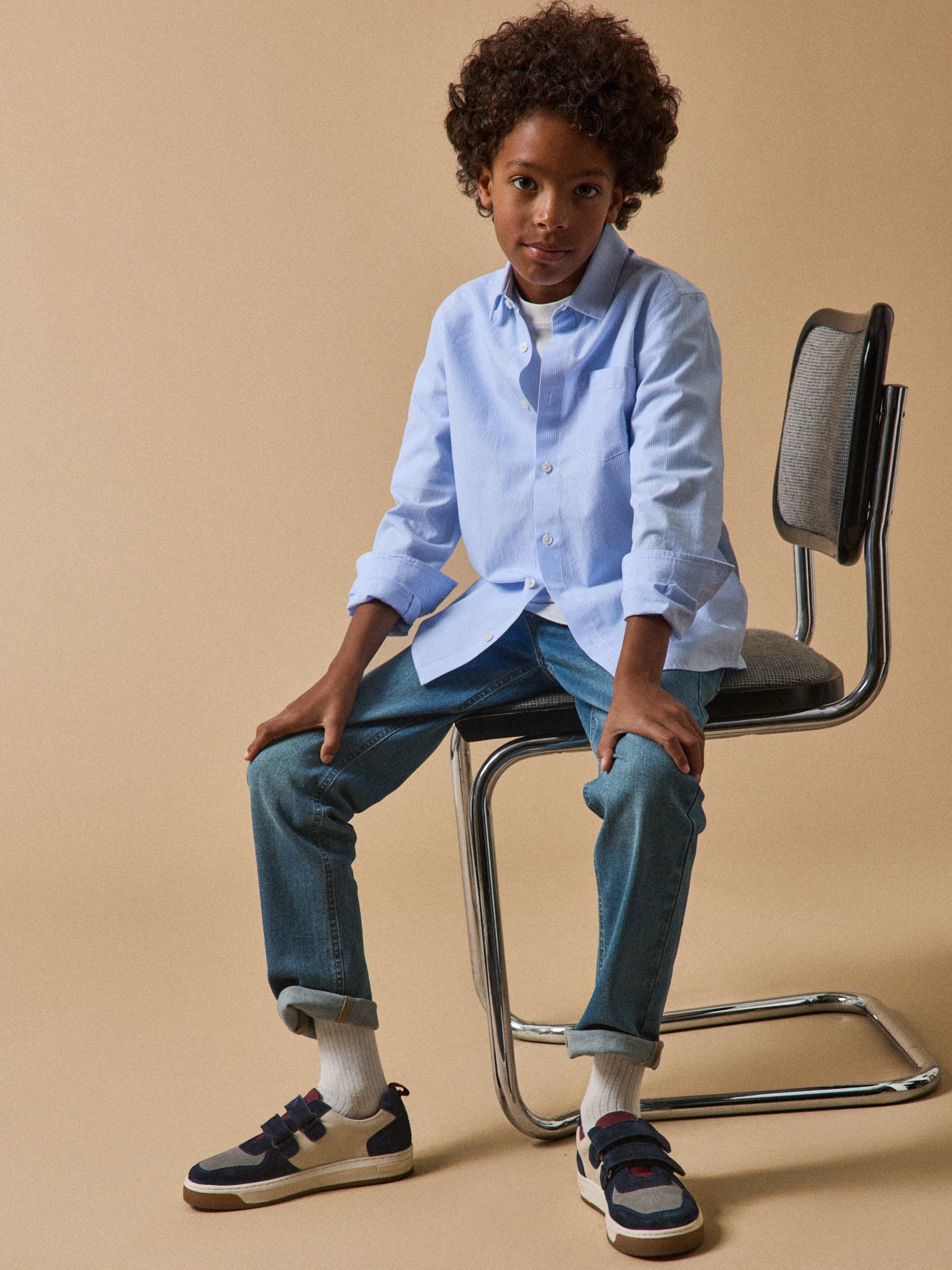 Chemise rayée garçon