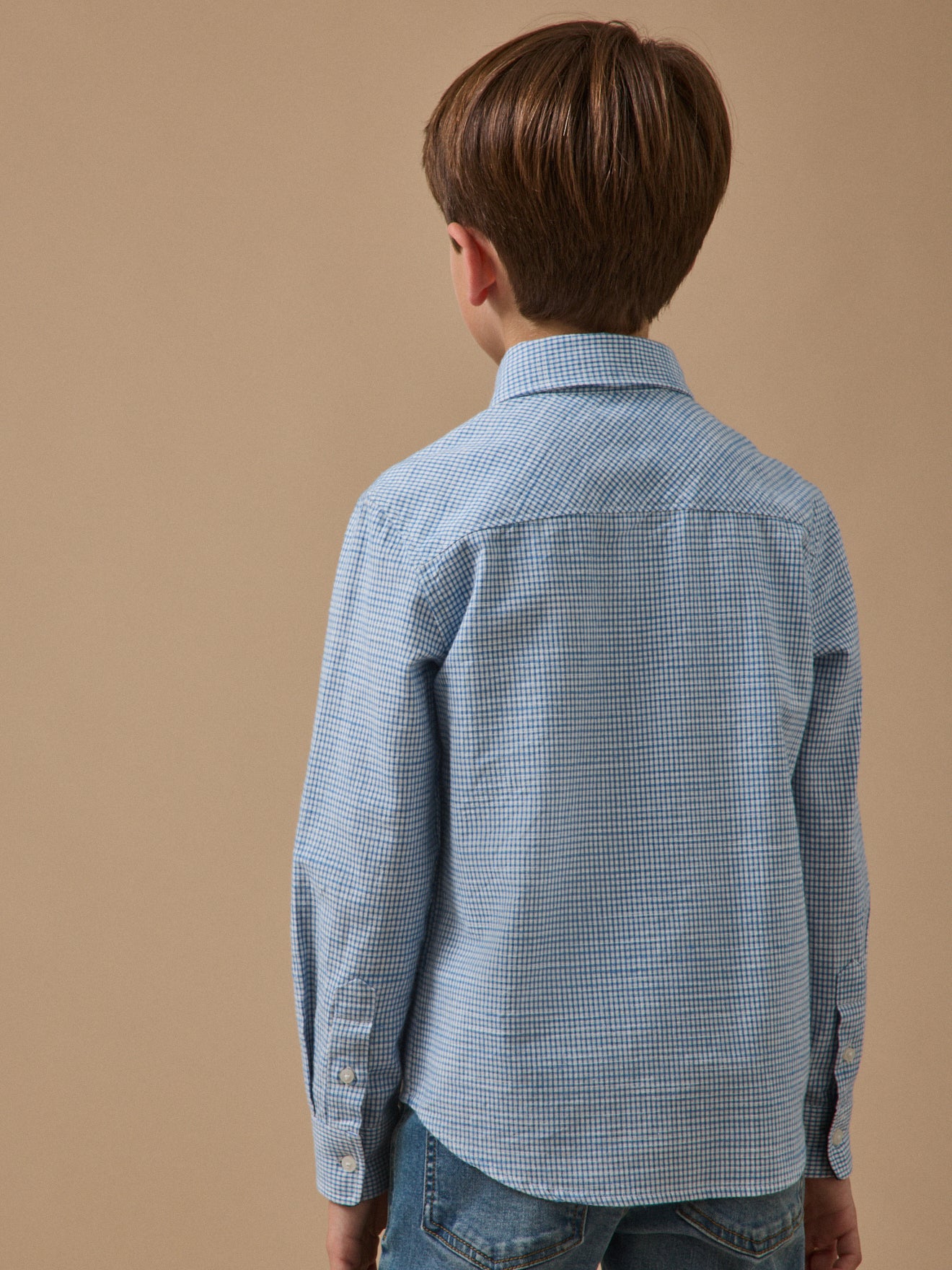 Boy's gingham check shirt