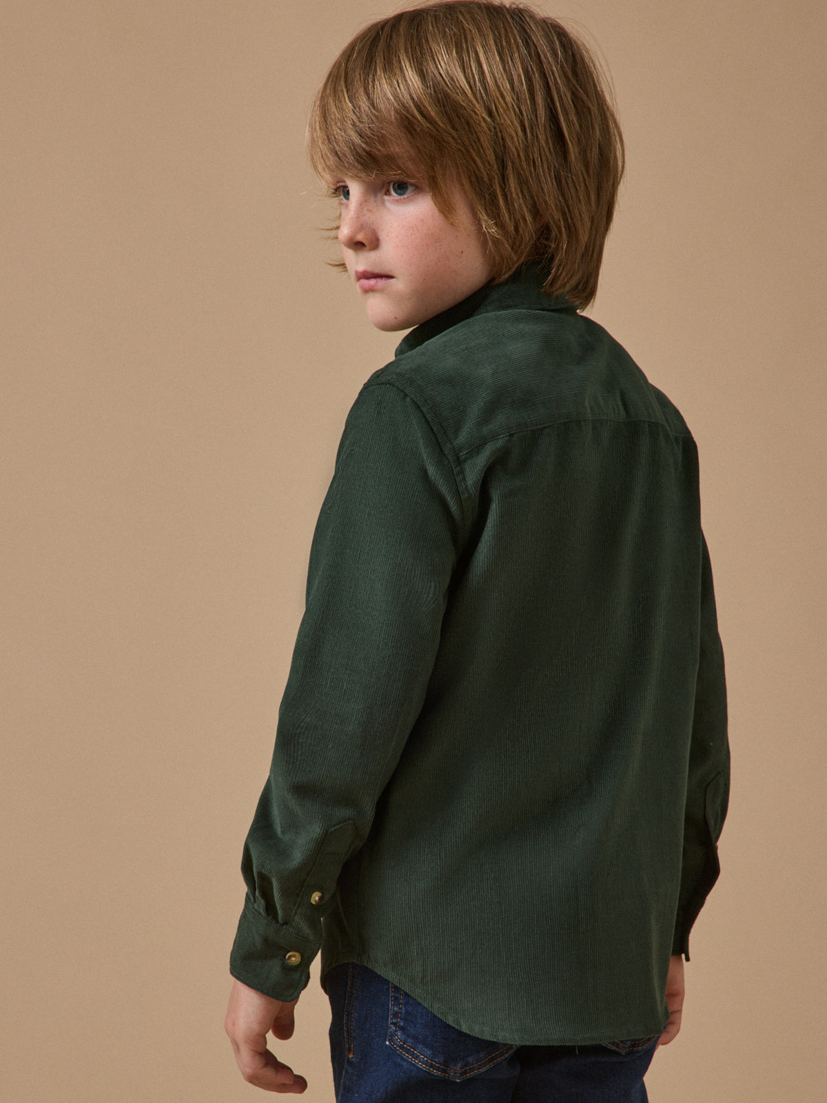 Chemise en velours Garçon