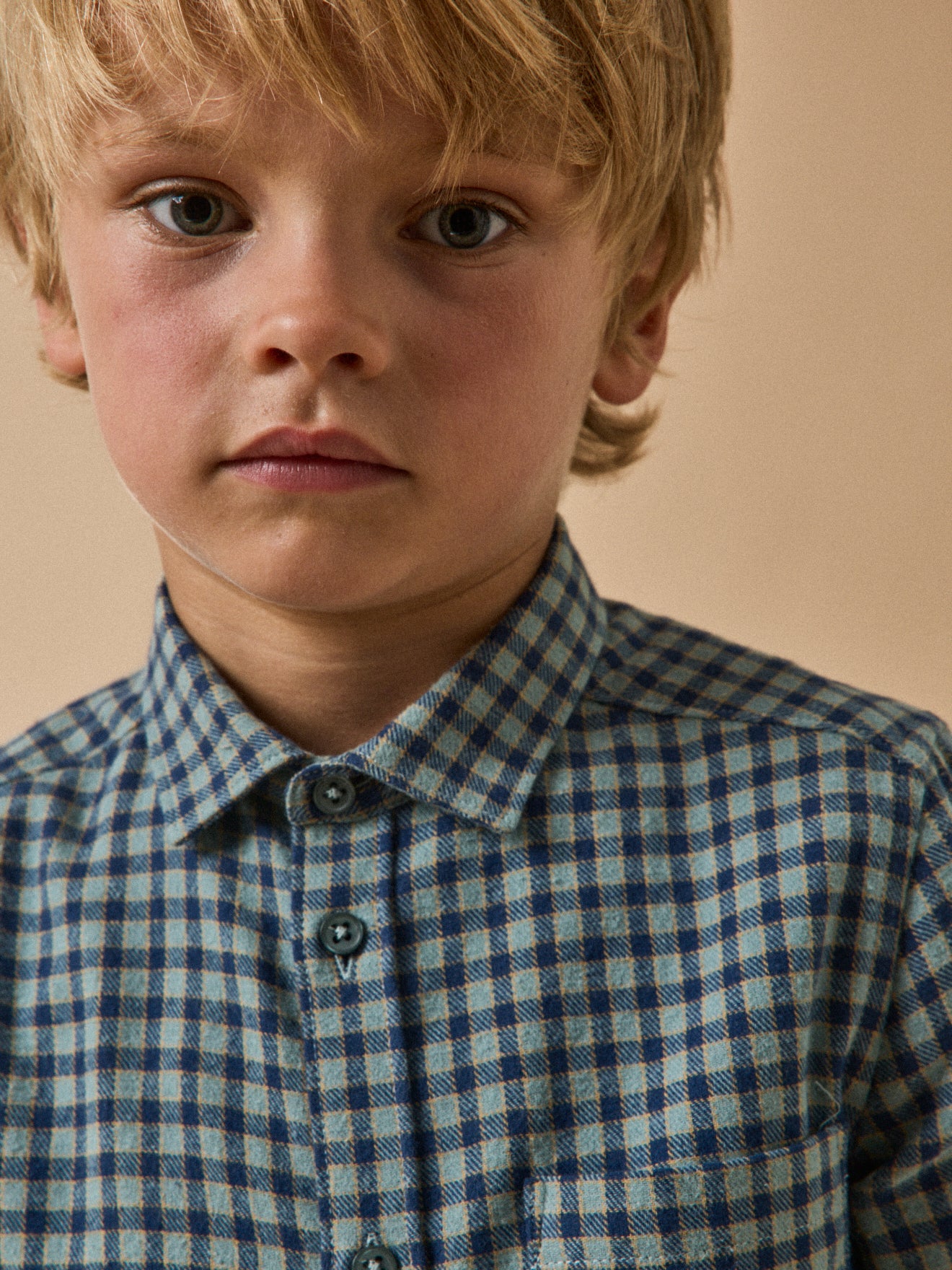 Boy's flannel-like shirt