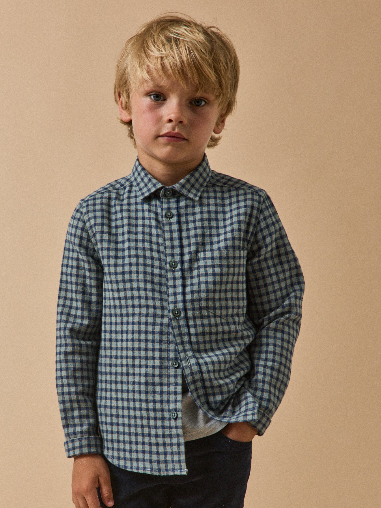 Boy's flannel-like shirt