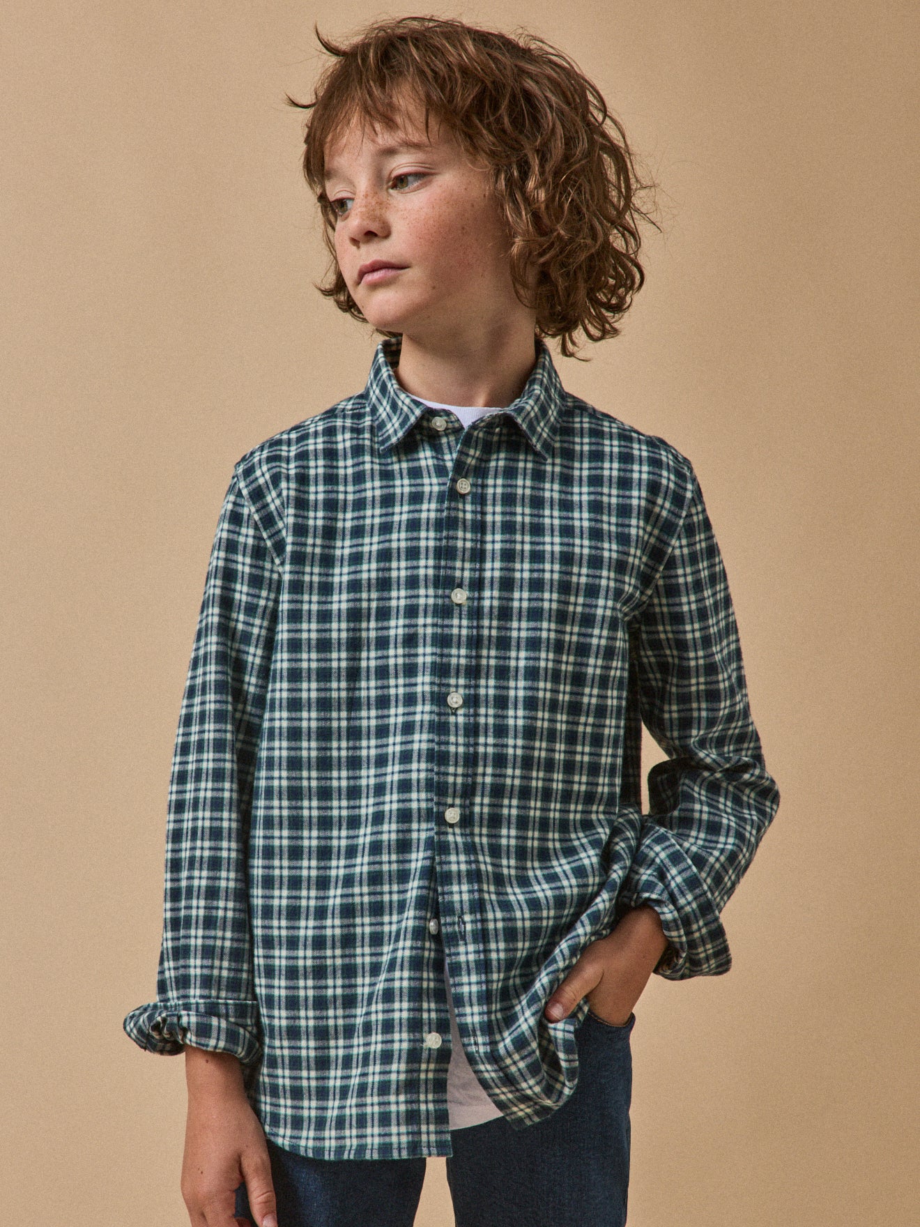 Boy's flannel-like shirt