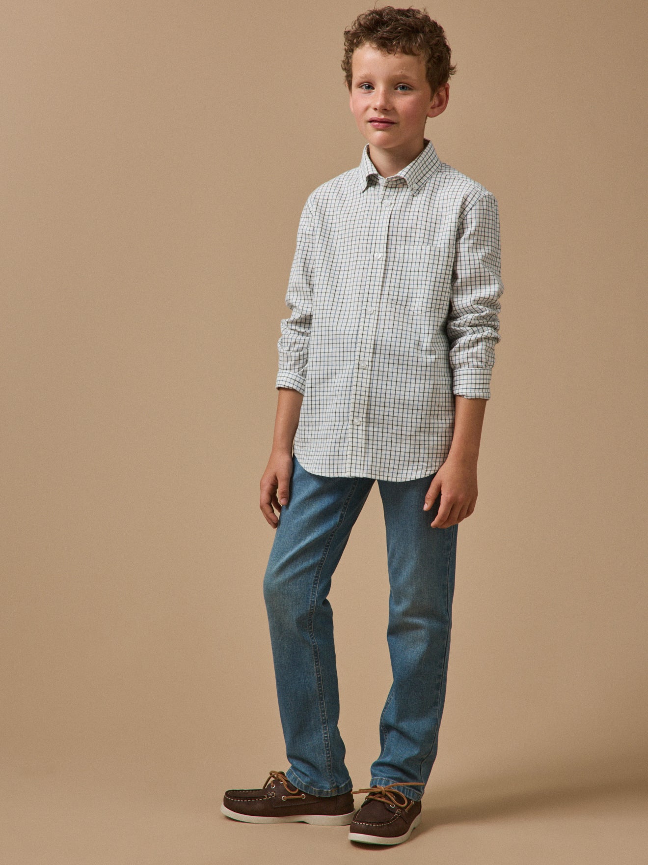 Chemise à carreaux Tattersall Garçon