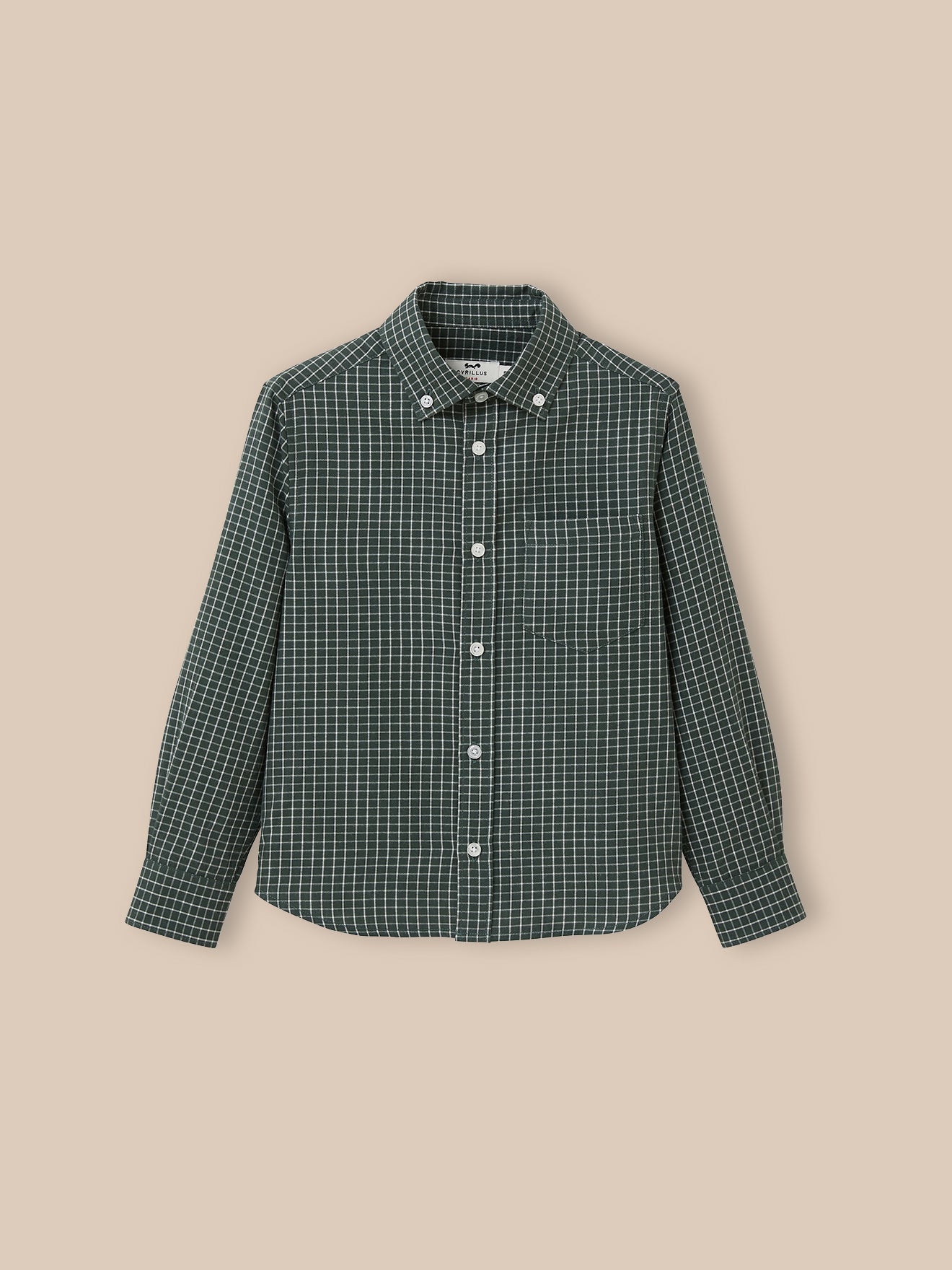 Chemise flanelisée à carreaux Garçon