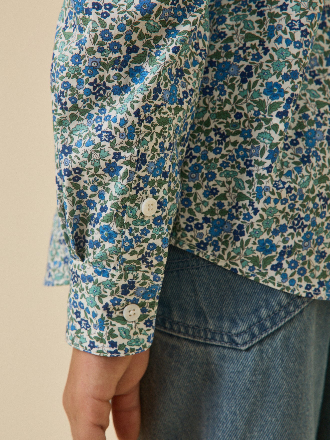 Chemise en tissu Liberty - Collection Fêtes et Mariages