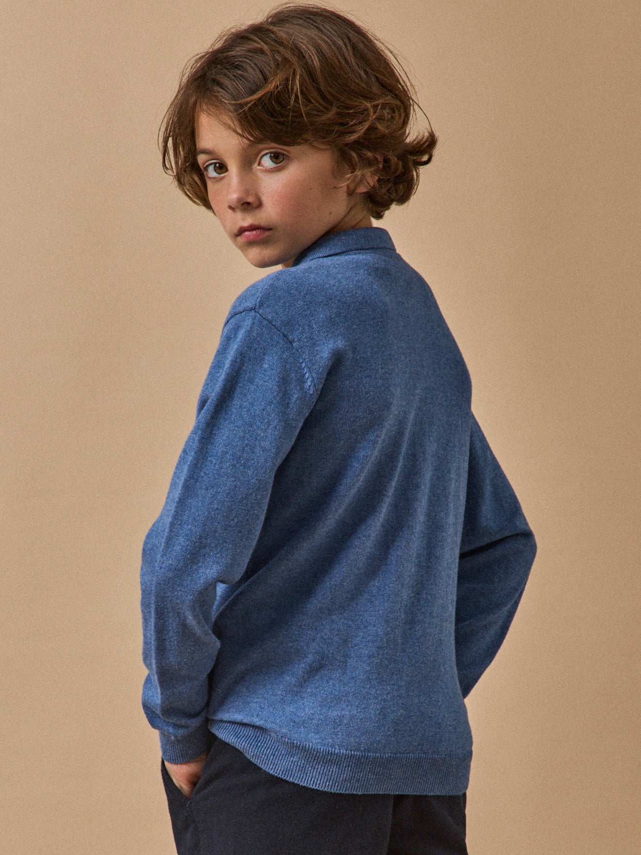 Pull col polo Garçon