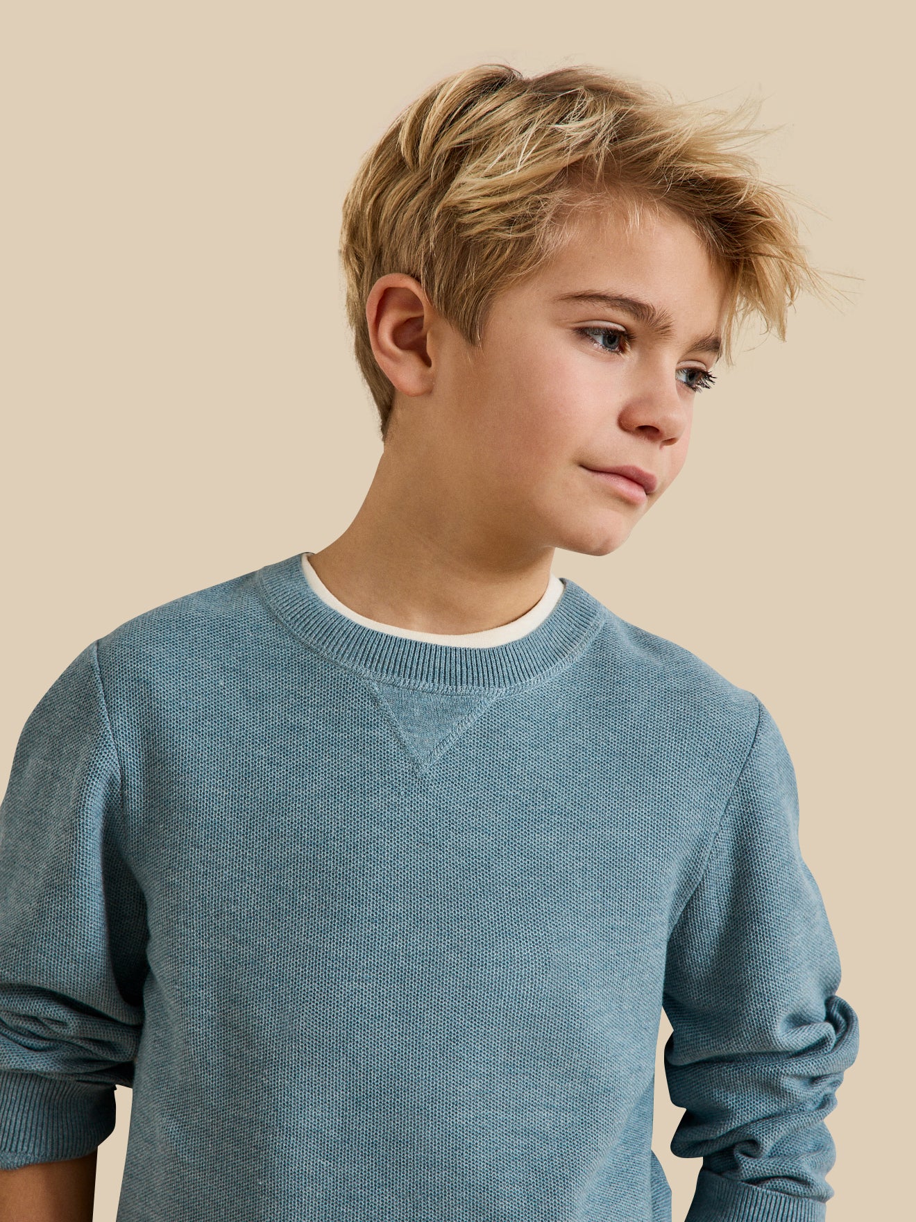 Pull Garçon maille fantaisie