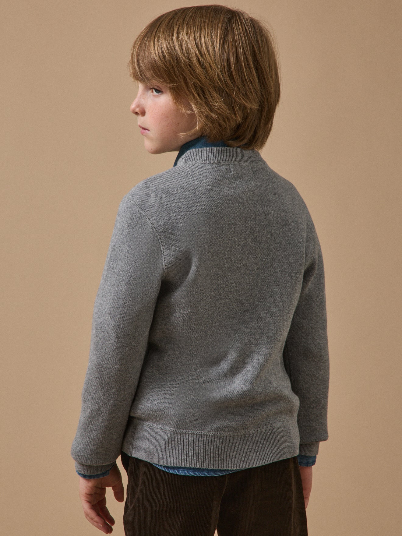 Boy's sweatshirt-style sweater