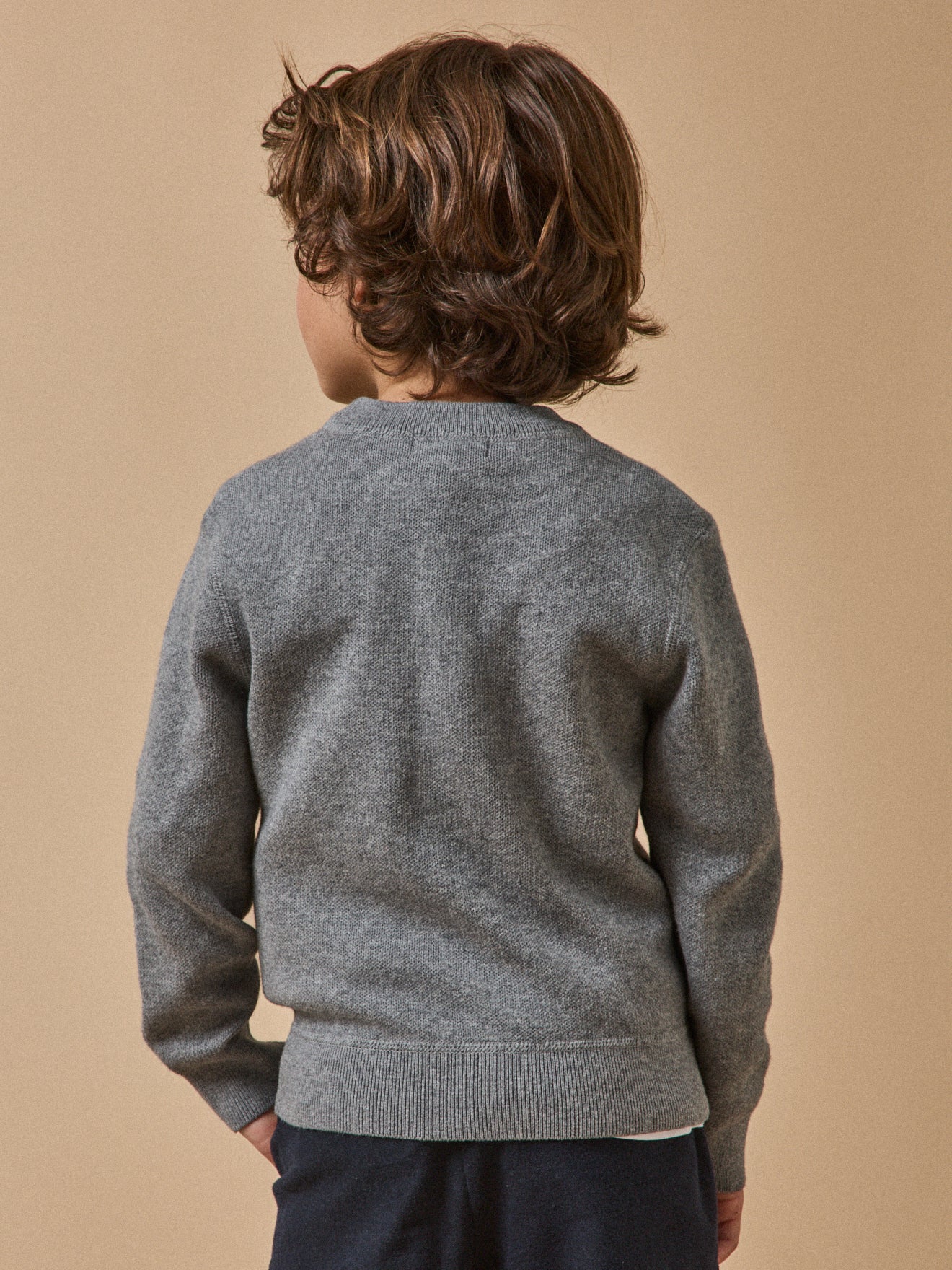 Boy's sweatshirt-style sweater