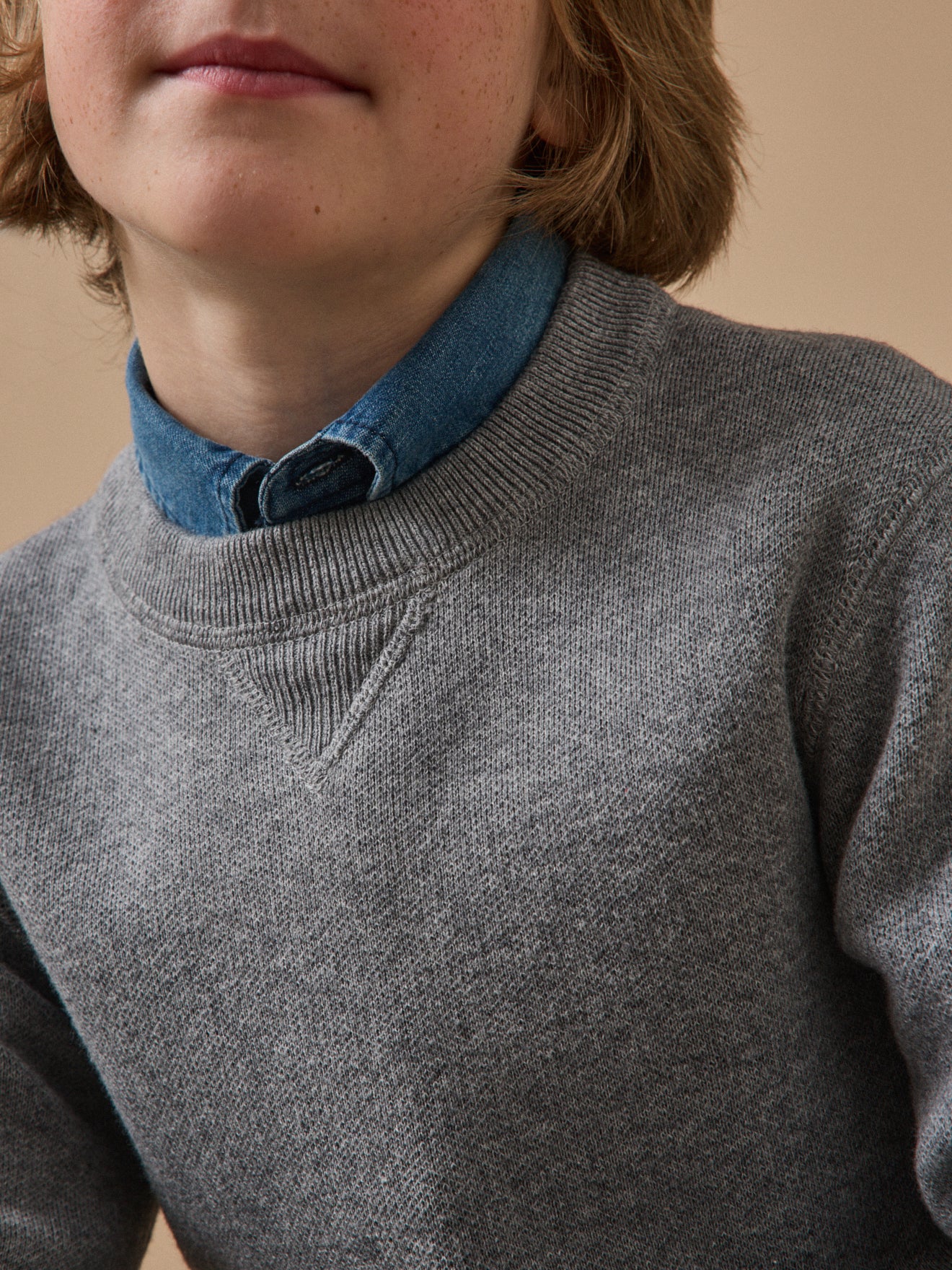 Boy's sweatshirt-style sweater