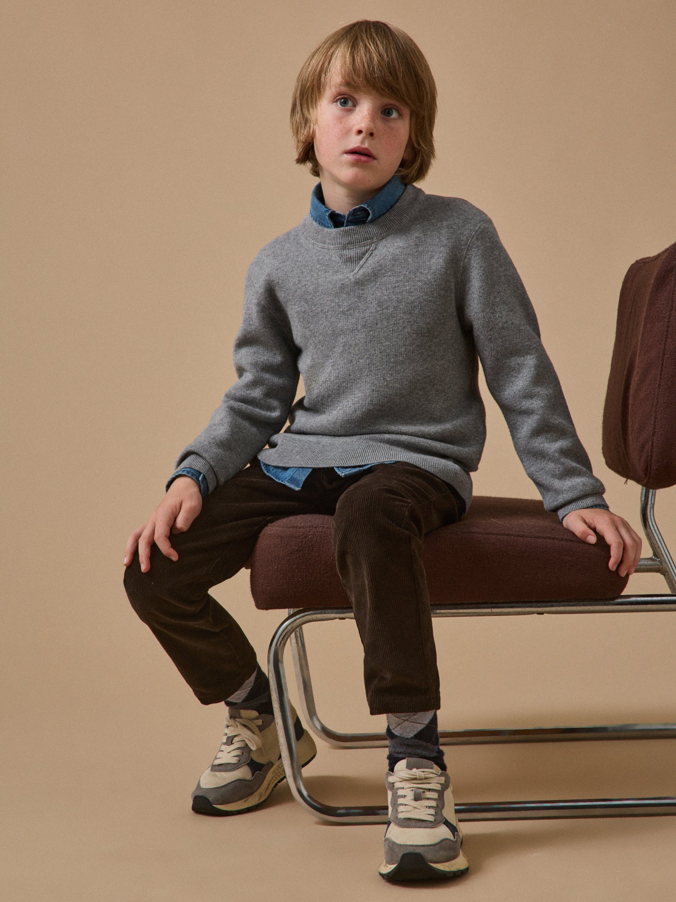 Boy's sweatshirt-style sweater