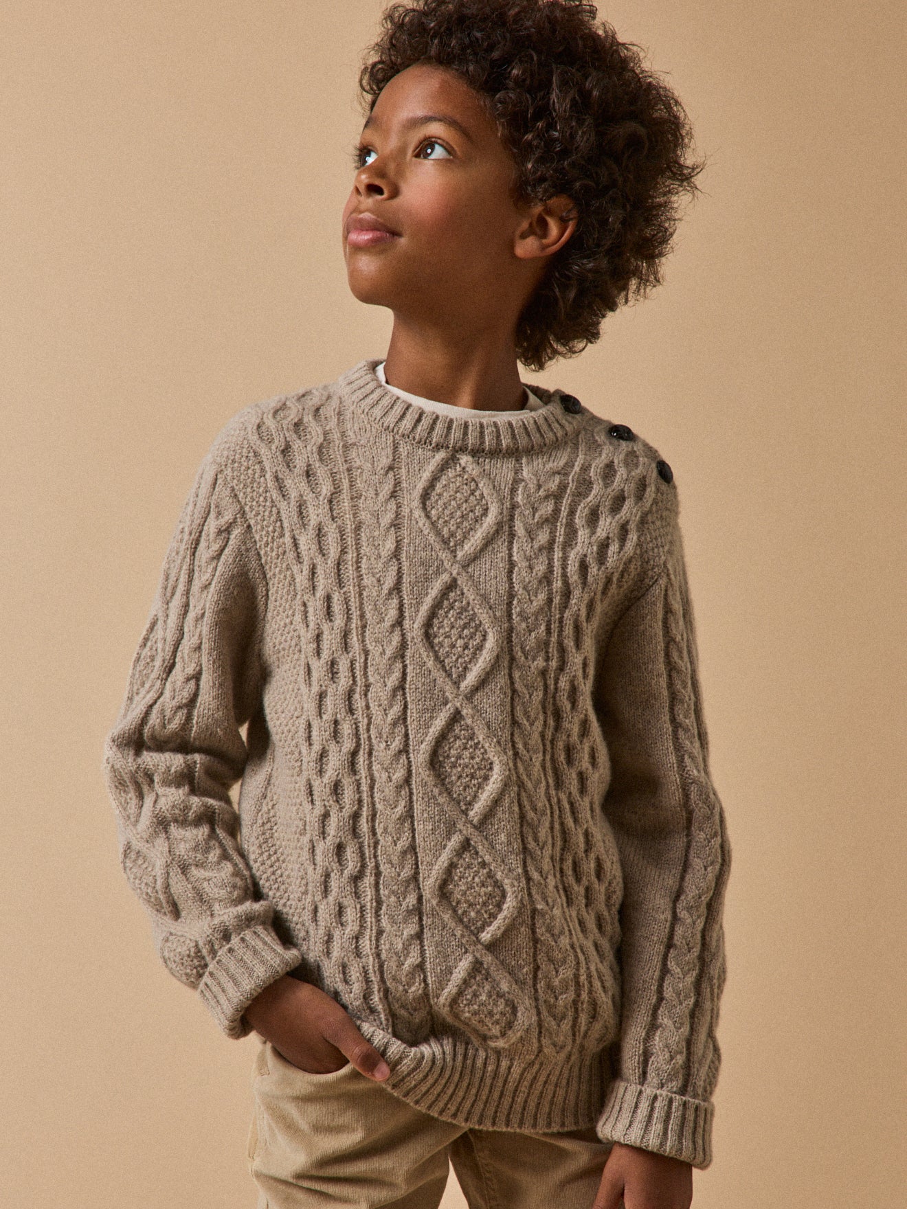 Pull torsadé Garçon