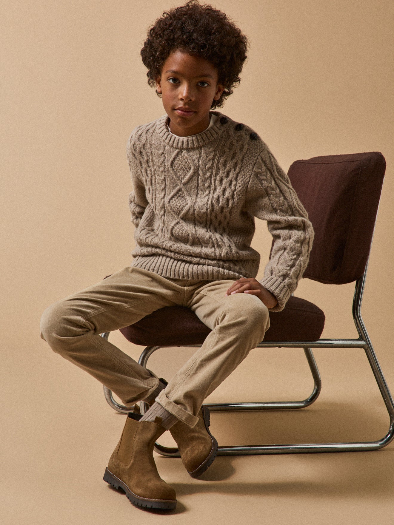 Pull torsadé Garçon