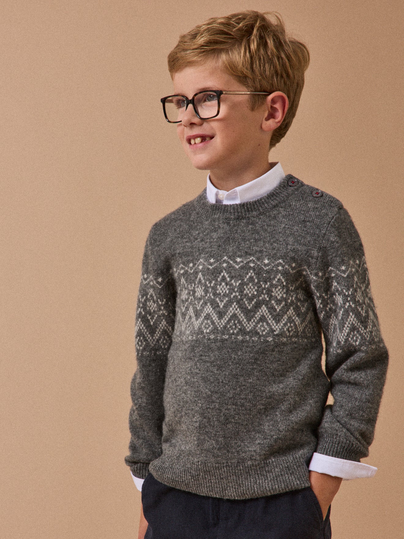 Boy's jacquard sweater