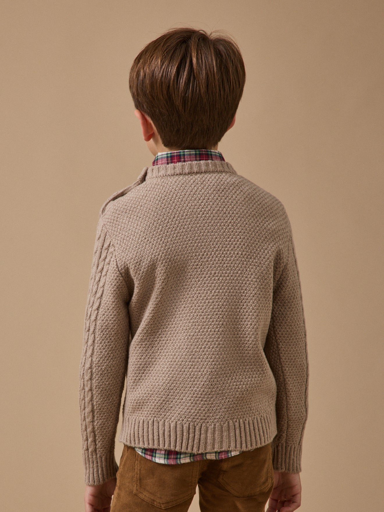 Boy's cable-knit sweater