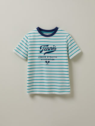 Boy's striped organic cotton T-shirt