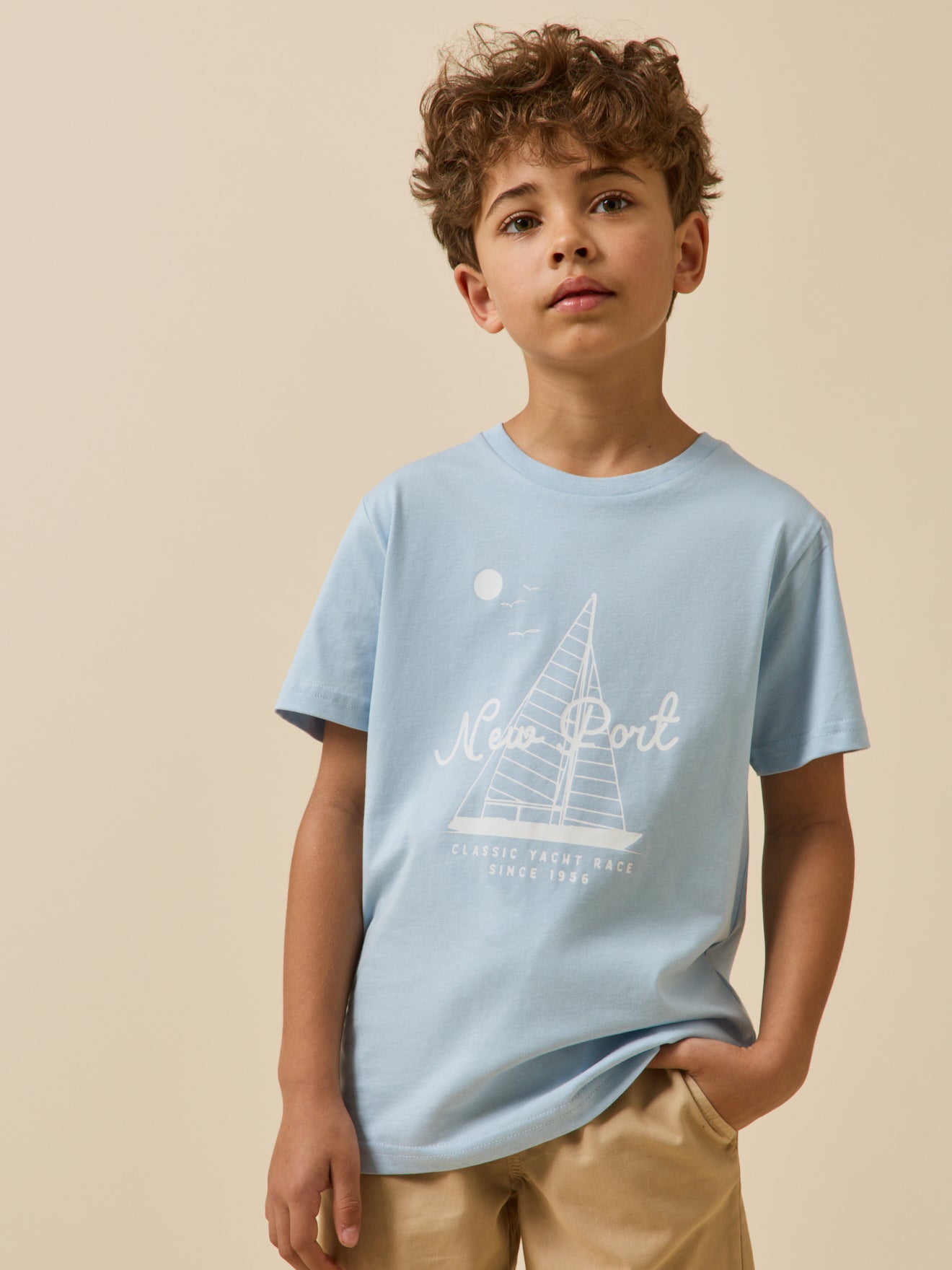 Boy's organic cotton print T-shirt