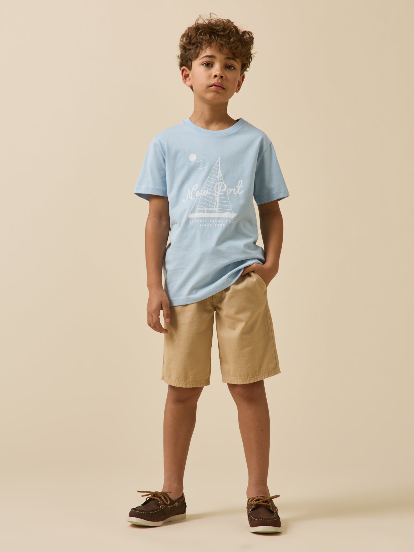 Boy's organic cotton print T-shirt