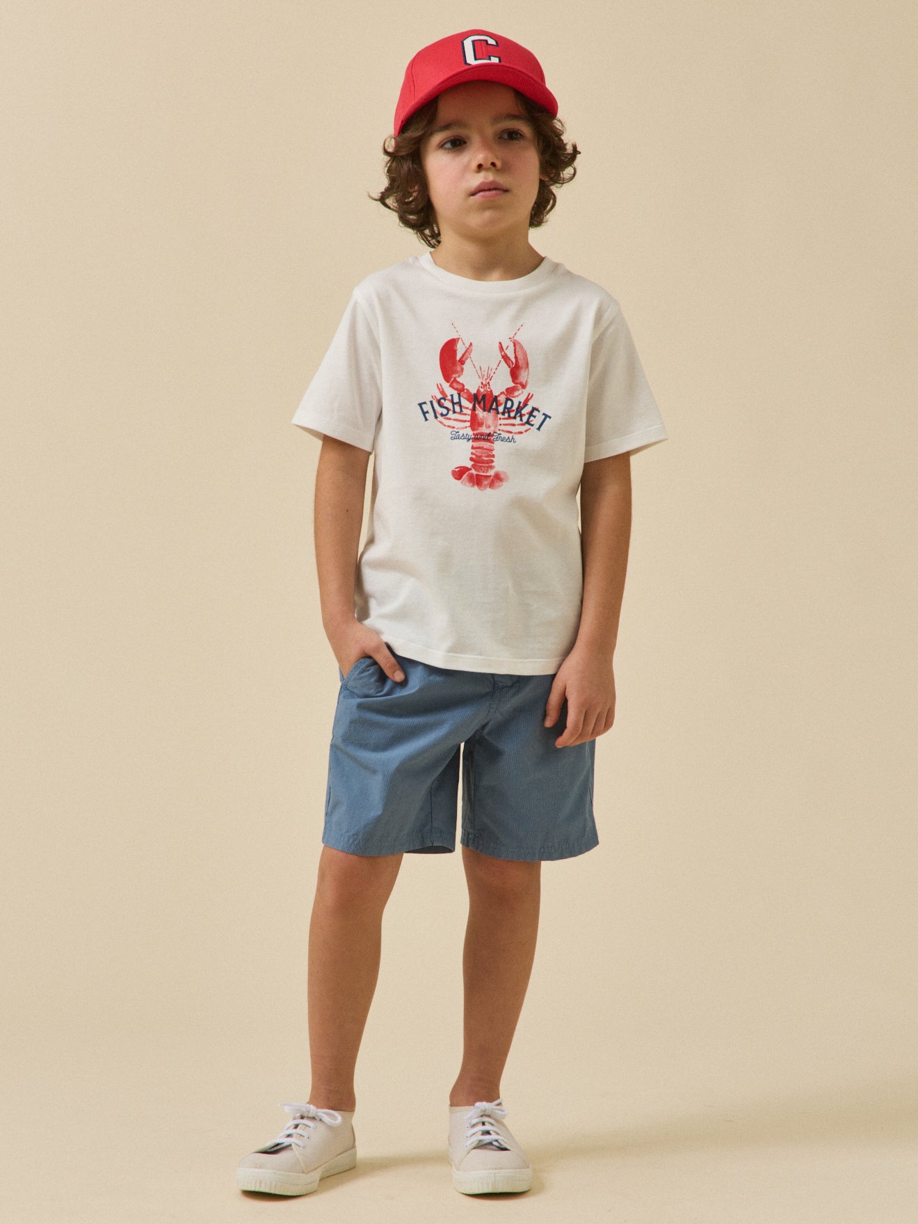 T-shirt Homard garçon - Coton biologique