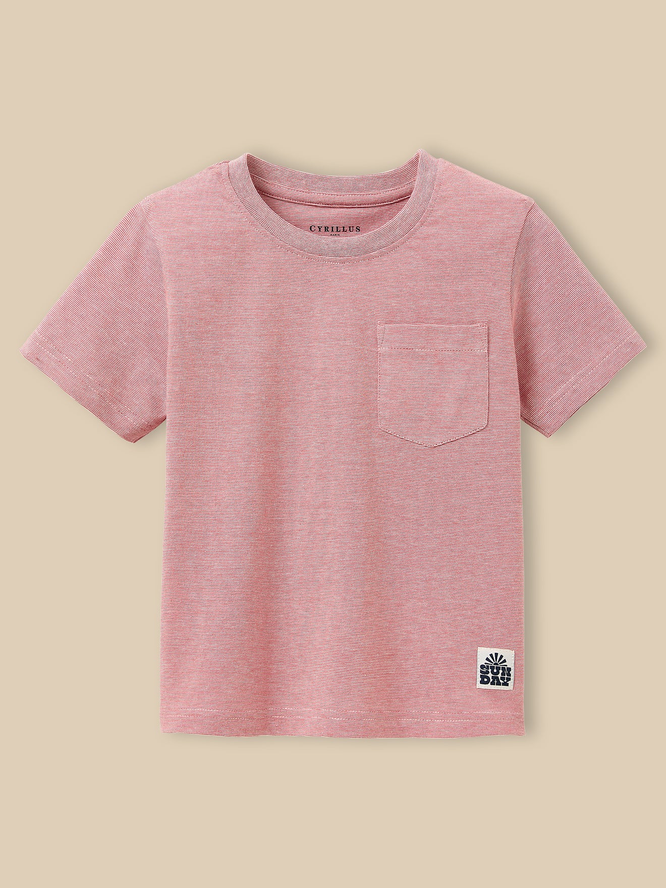 Boy's striped organic cotton T-shirt