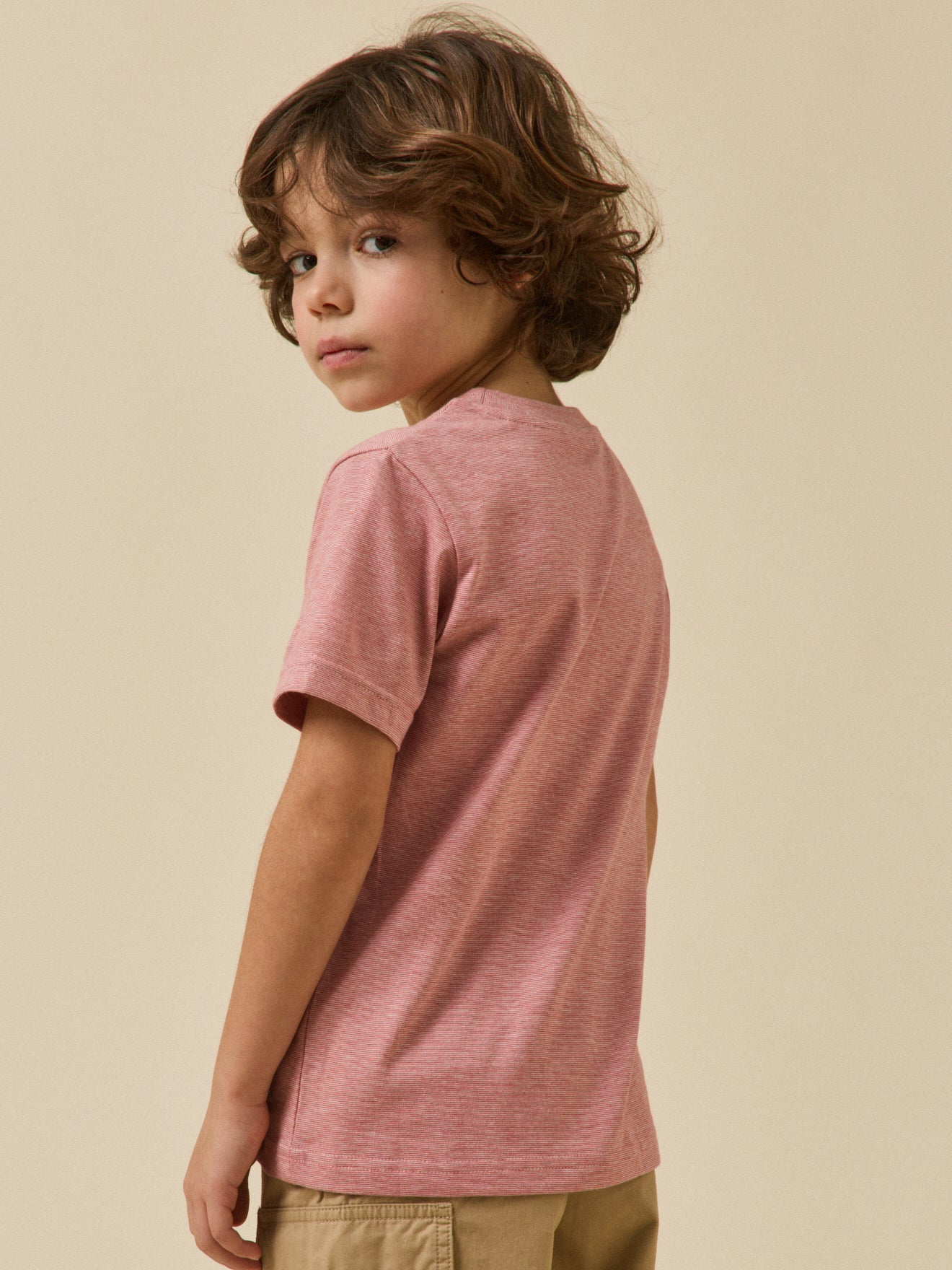Boy's striped organic cotton T-shirt