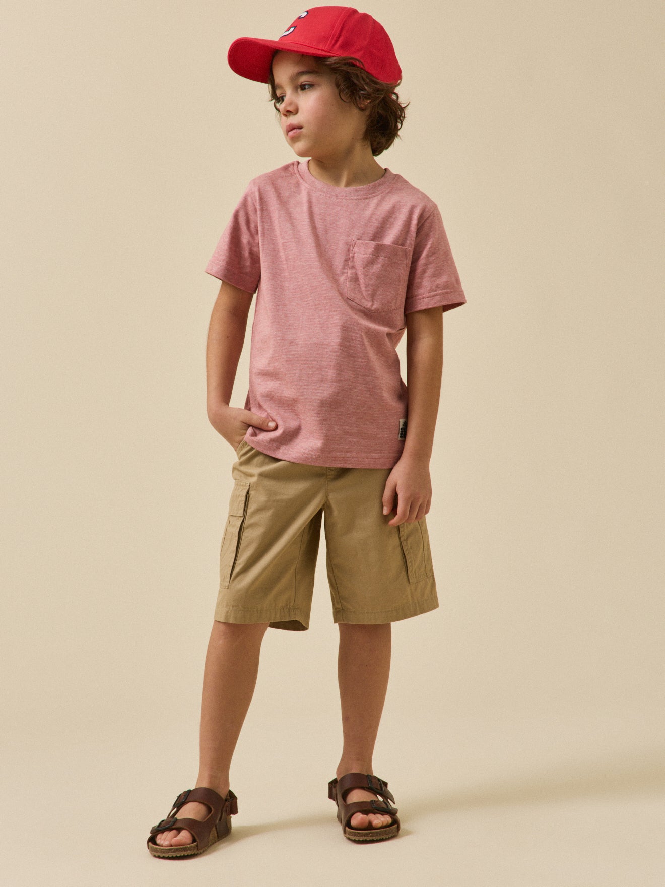 Boy's striped organic cotton T-shirt