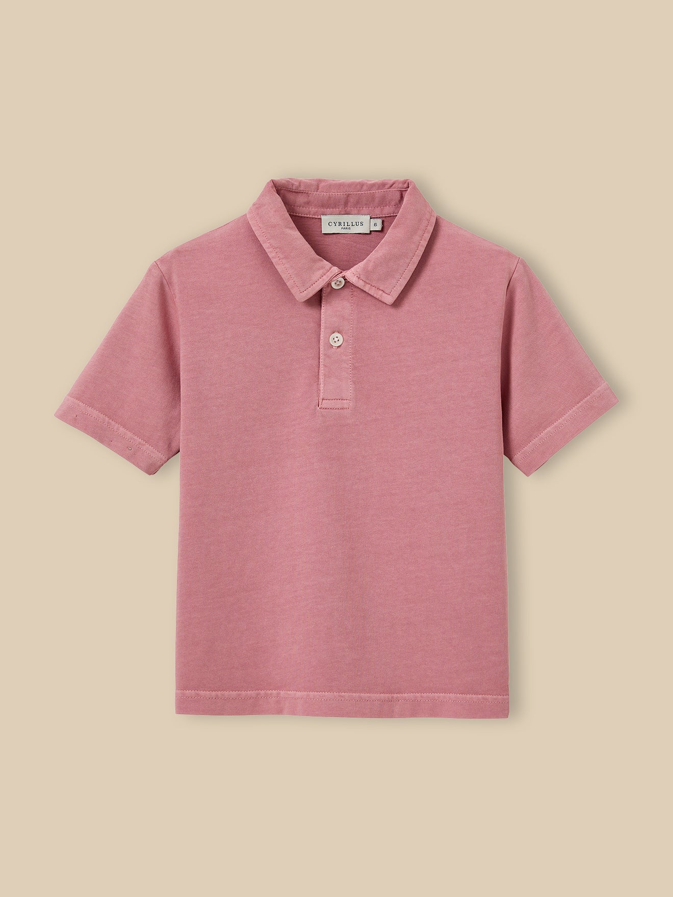 Boy's organic cotton polo shirt