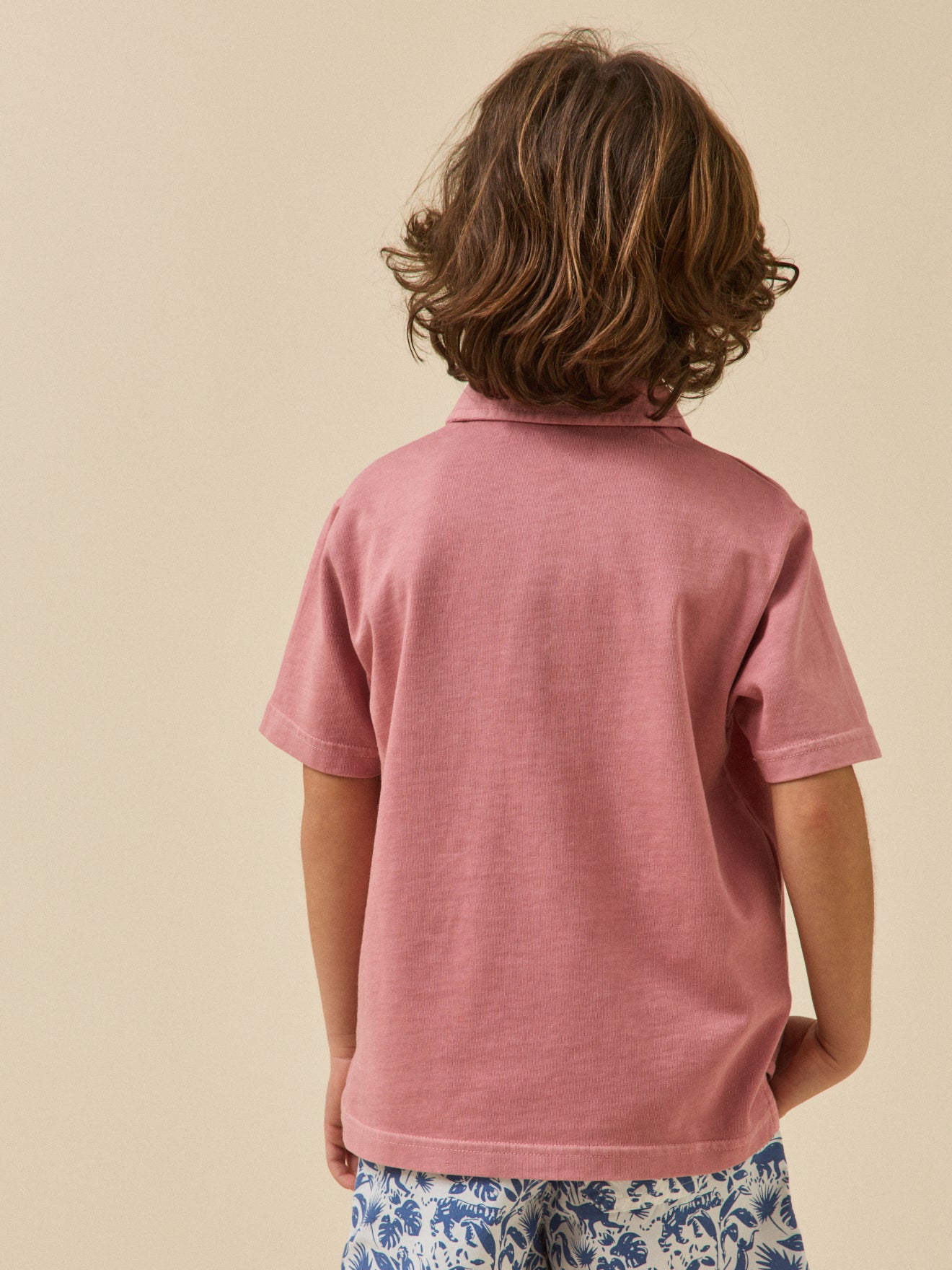 Boy's organic cotton polo shirt