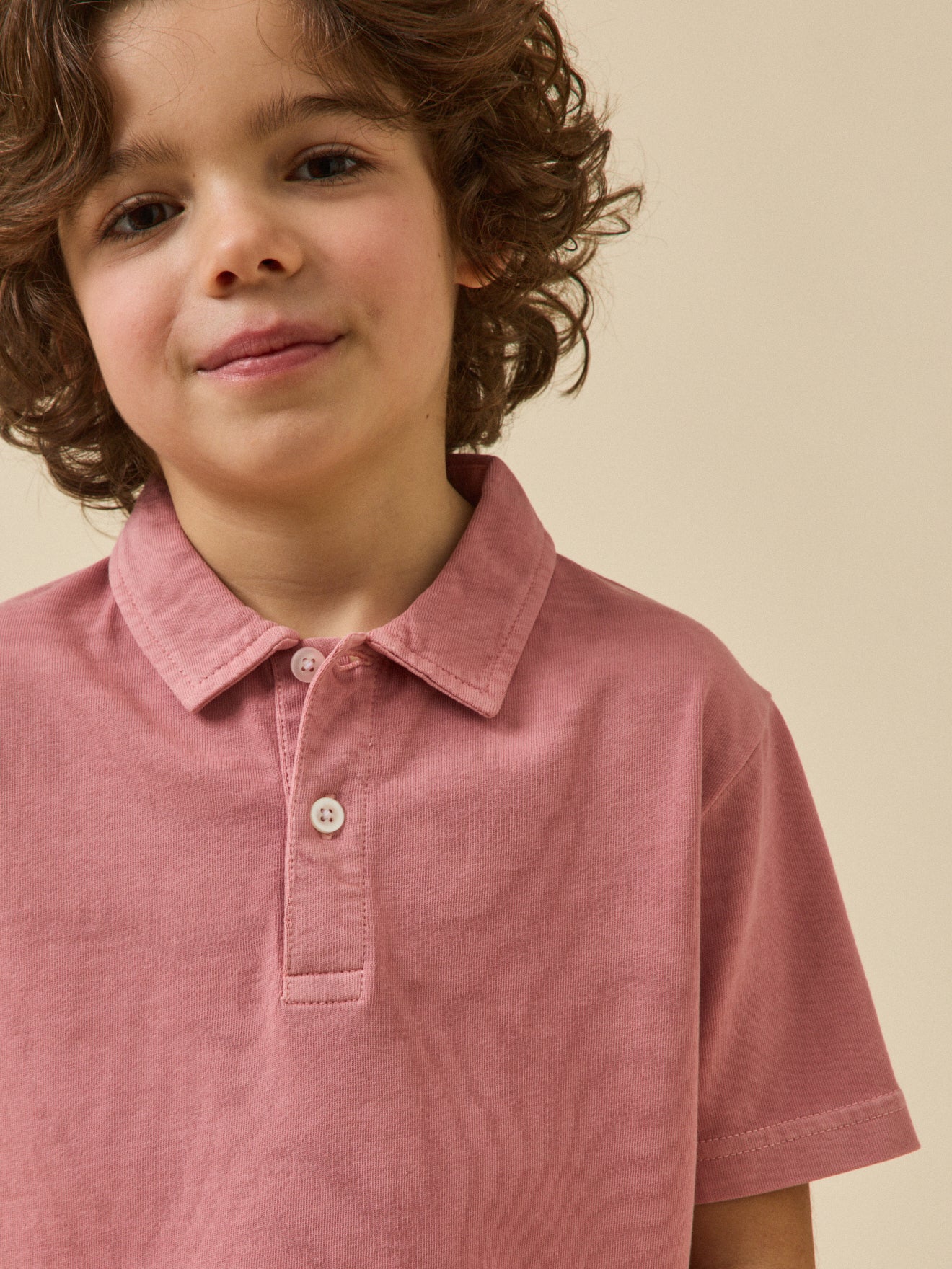 Boy's organic cotton polo shirt