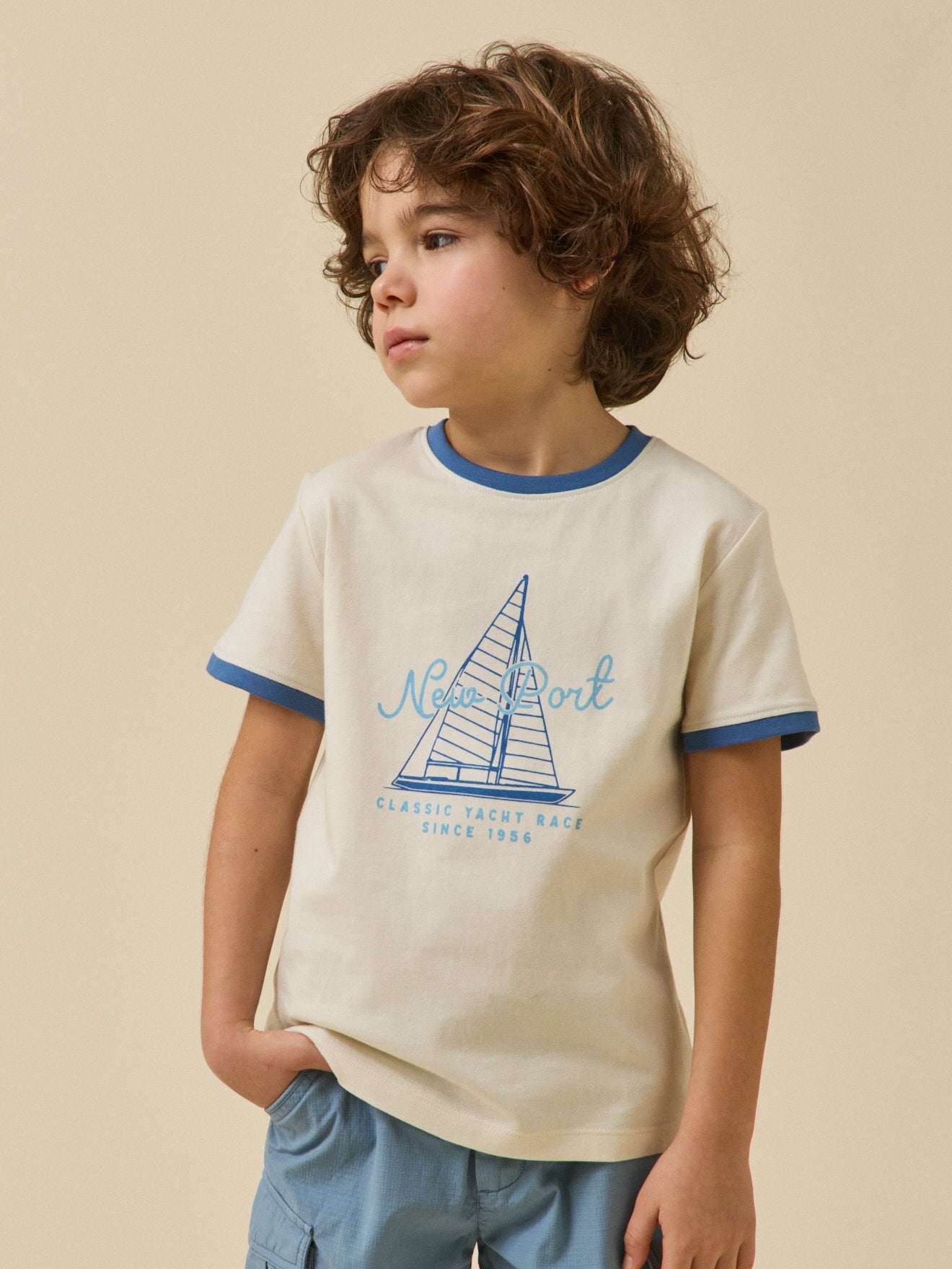 Boy's print organic cotton T-shirt